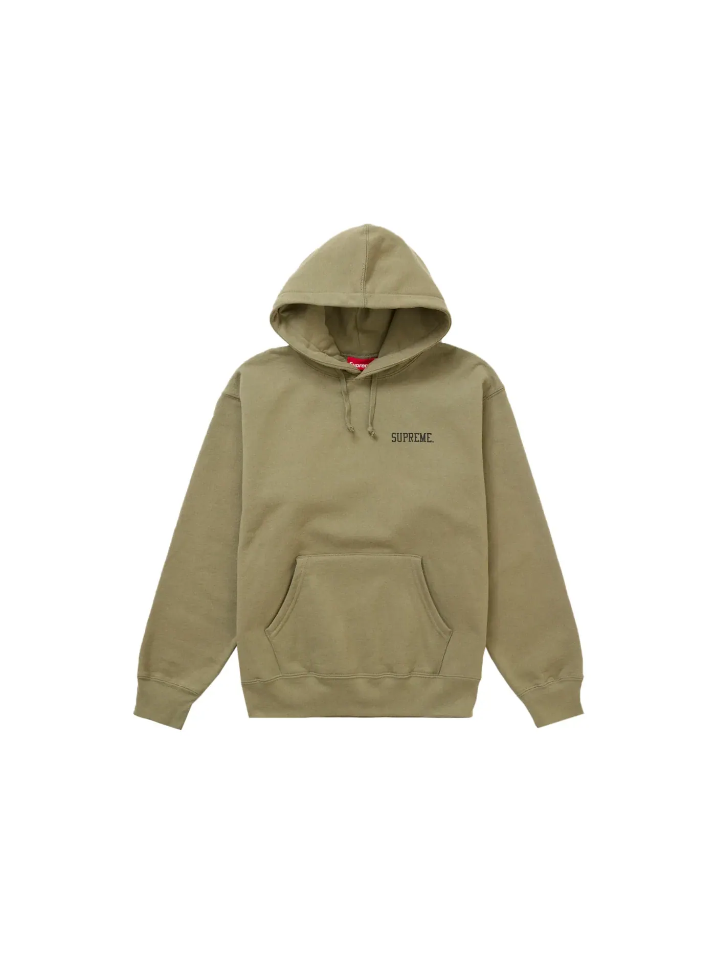 Мужской худи с принтом Supreme Sweatshirt — изображение 1 из 2, светлый оливковый