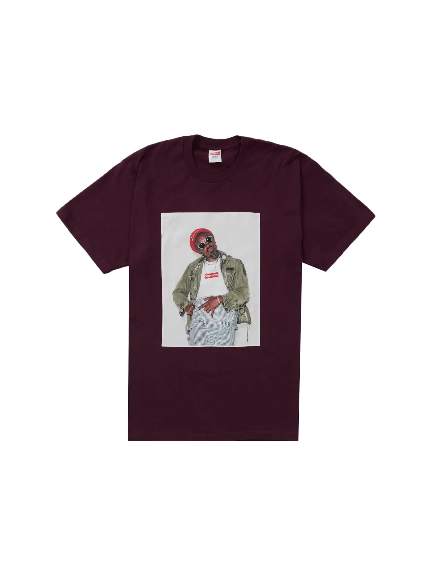 Мужская футболка с принтом Supreme Tee — изображение 1 из 1, фиолетовый