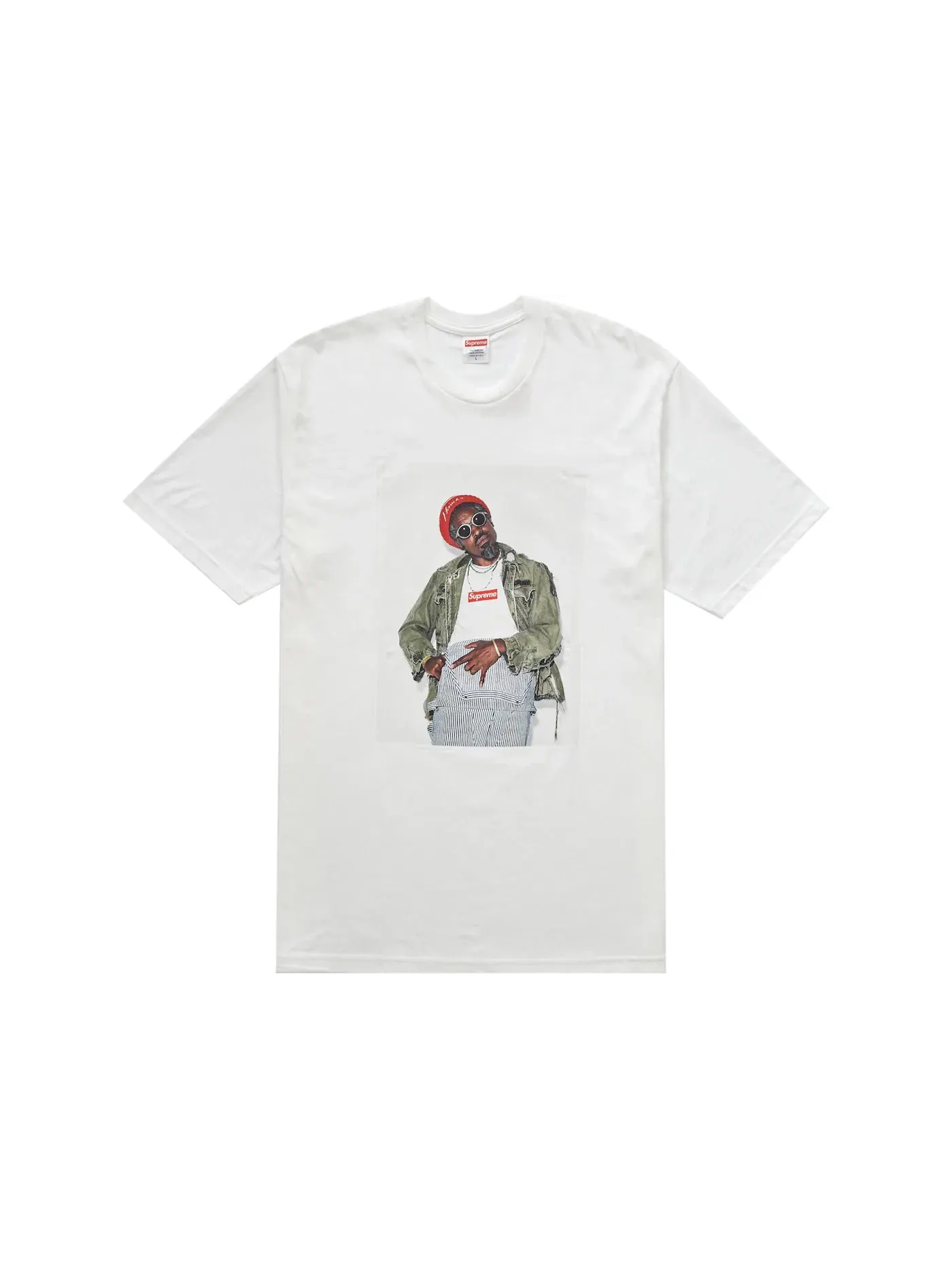 Мужская футболка с принтом Tee Supreme — изображение 1 из 1, белый