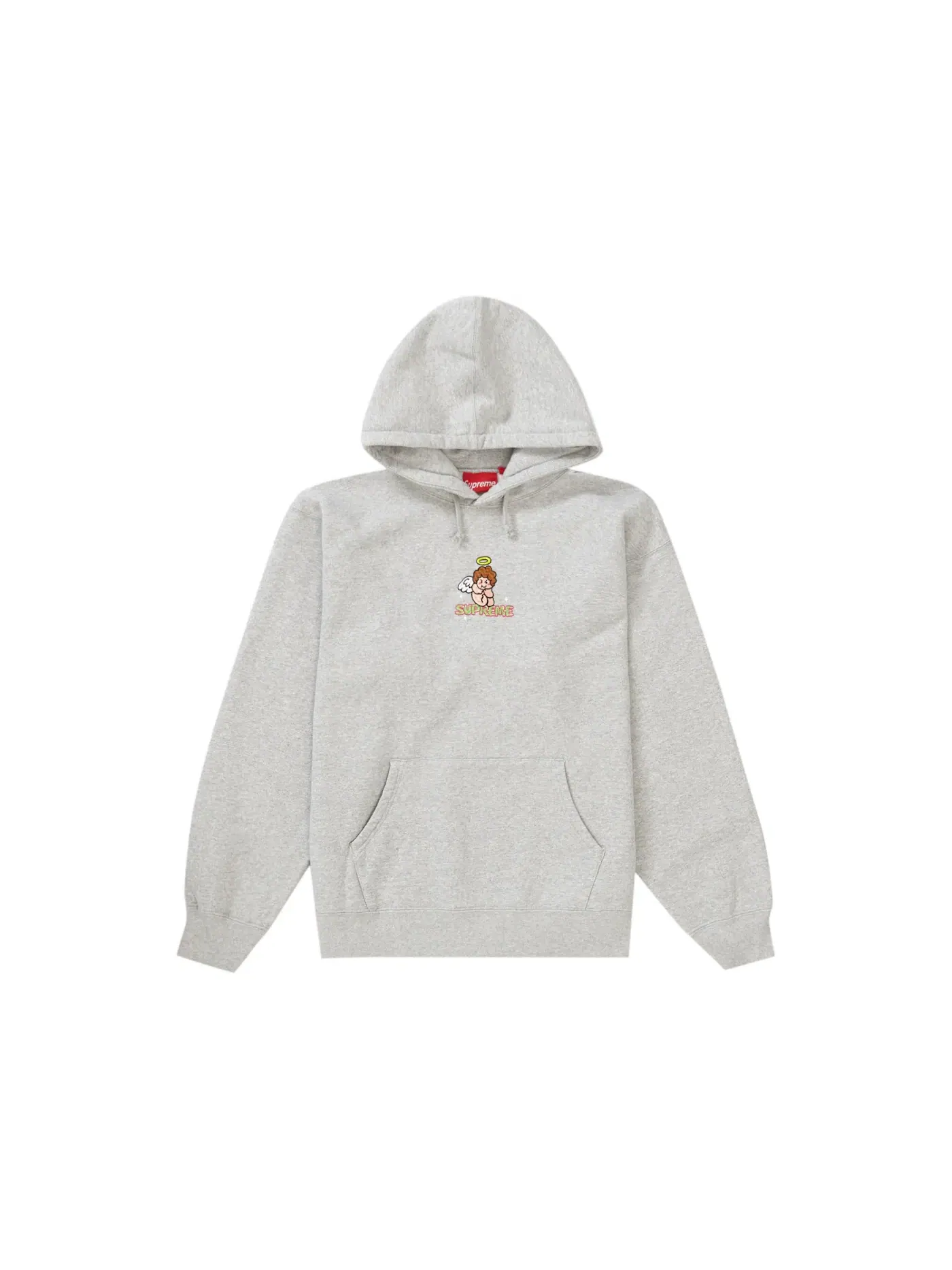 Мужская худи с капюшоном Supreme Heather Grey — изображение 1 из 2