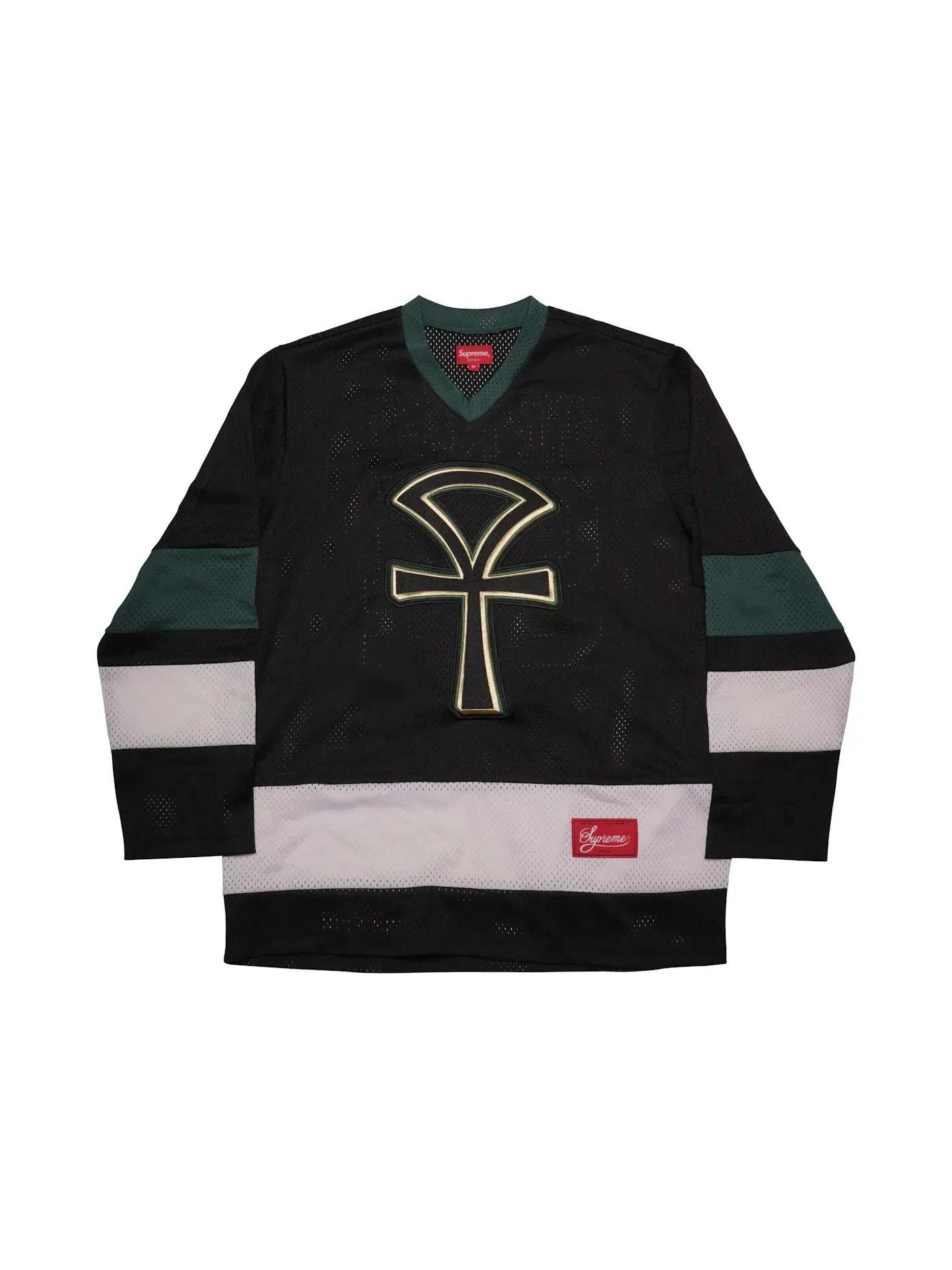 Мужская хоккейная джерси с принтом Ankh Supreme — изображение 1 из 2, черный