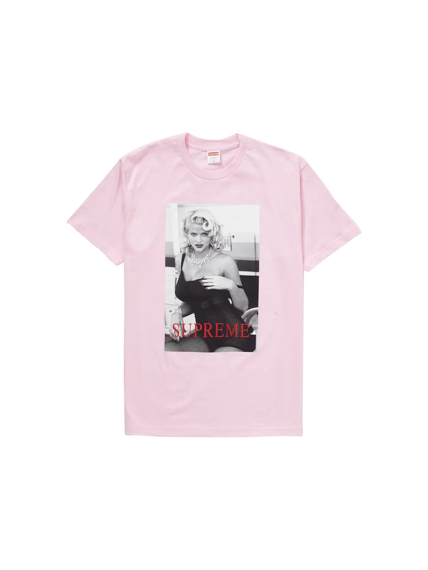 Мужская футболка с принтом Supreme Tee — изображение 1 из 1, розовый
