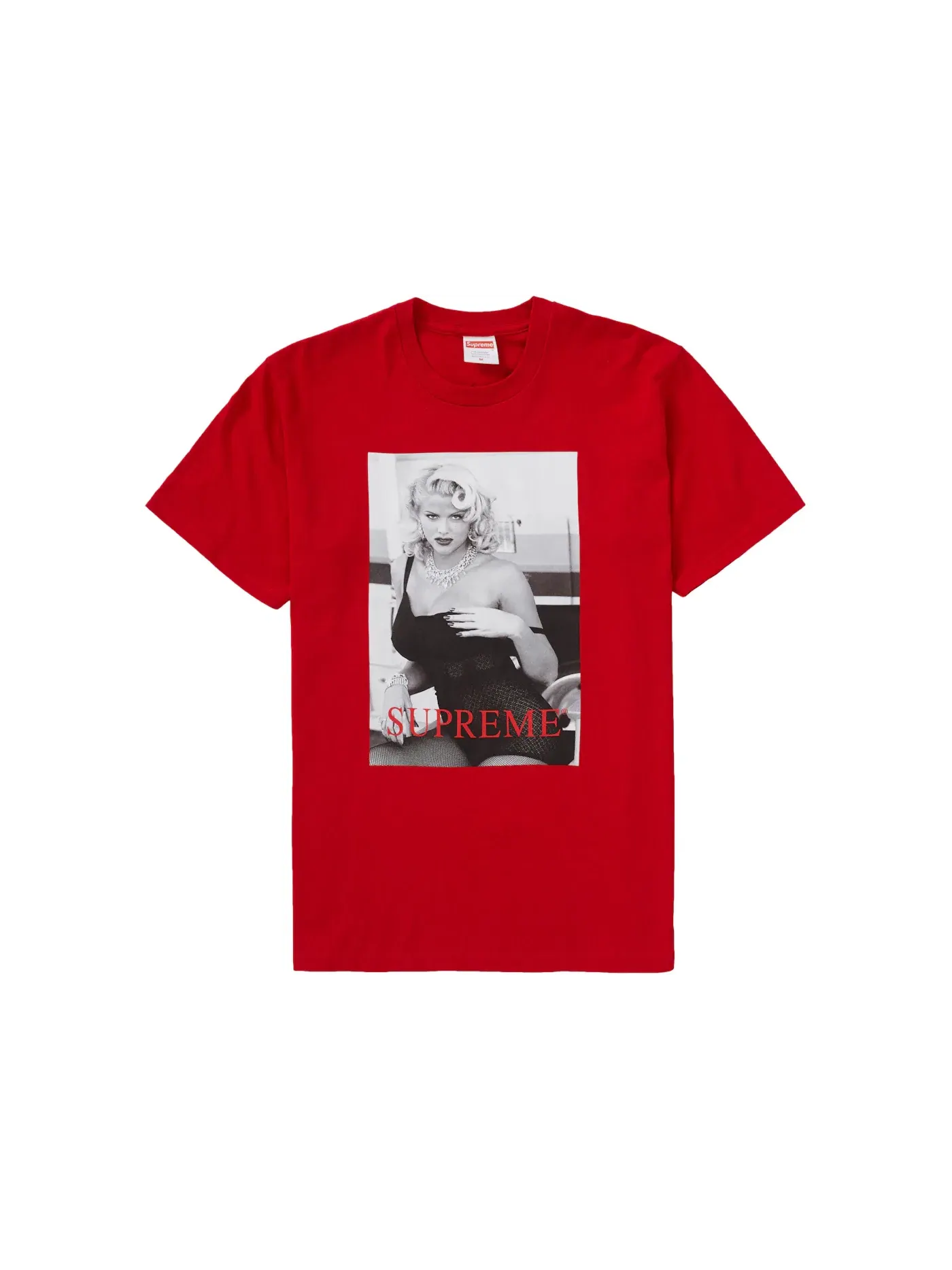 Мужская футболка с принтом Supreme Tee — изображение 1 из 1, красный