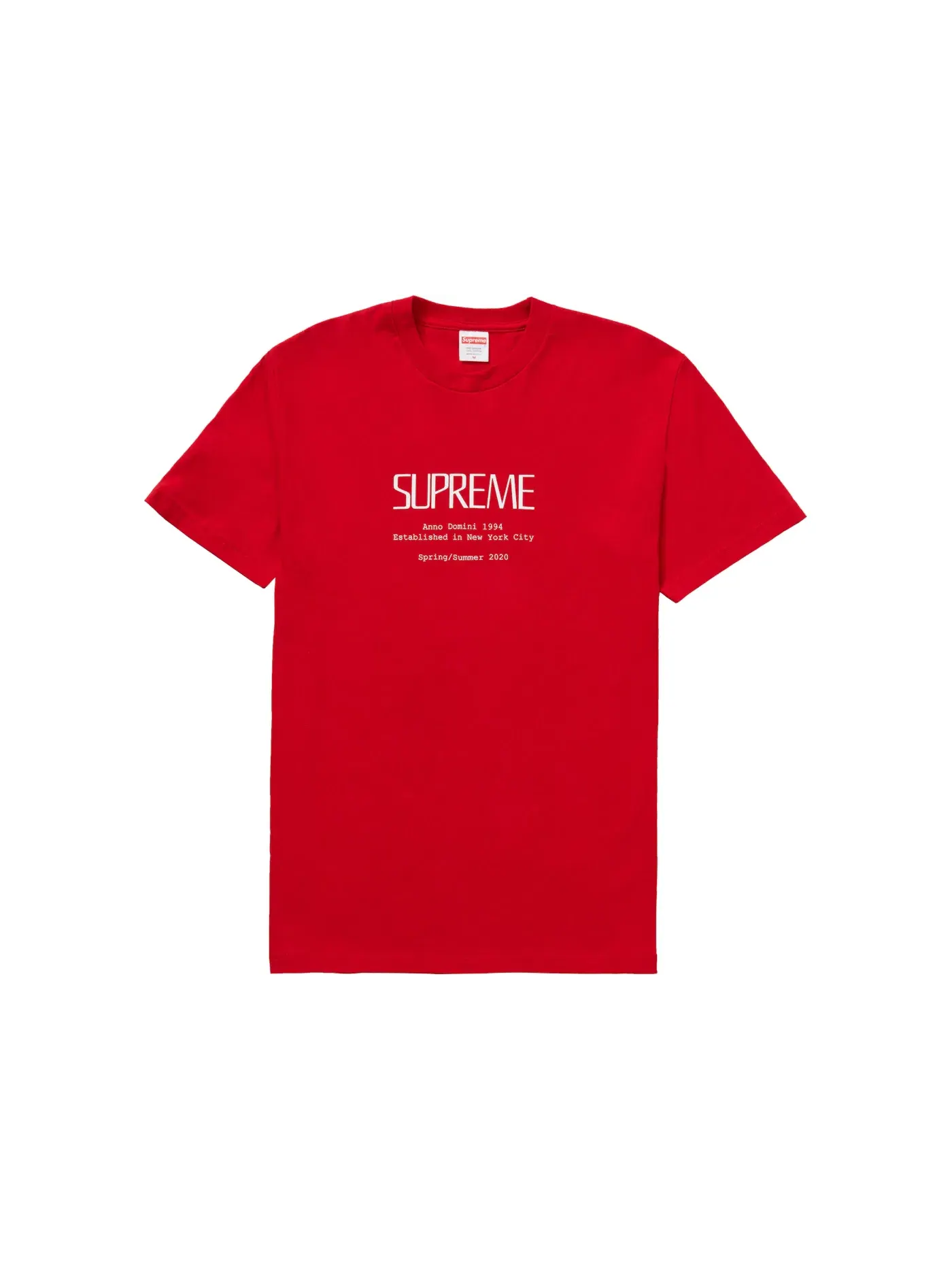 Мужская футболка с принтом Supreme Tee — изображение 1 из 1, красный