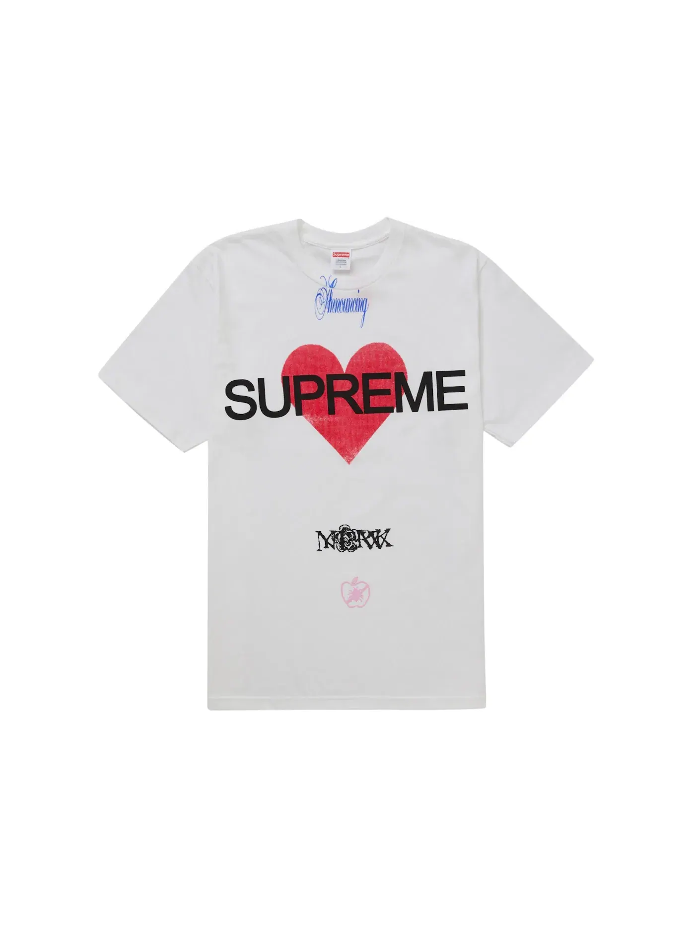 Мужская футболка с принтом Supreme Tee — изображение 1 из 1, белый