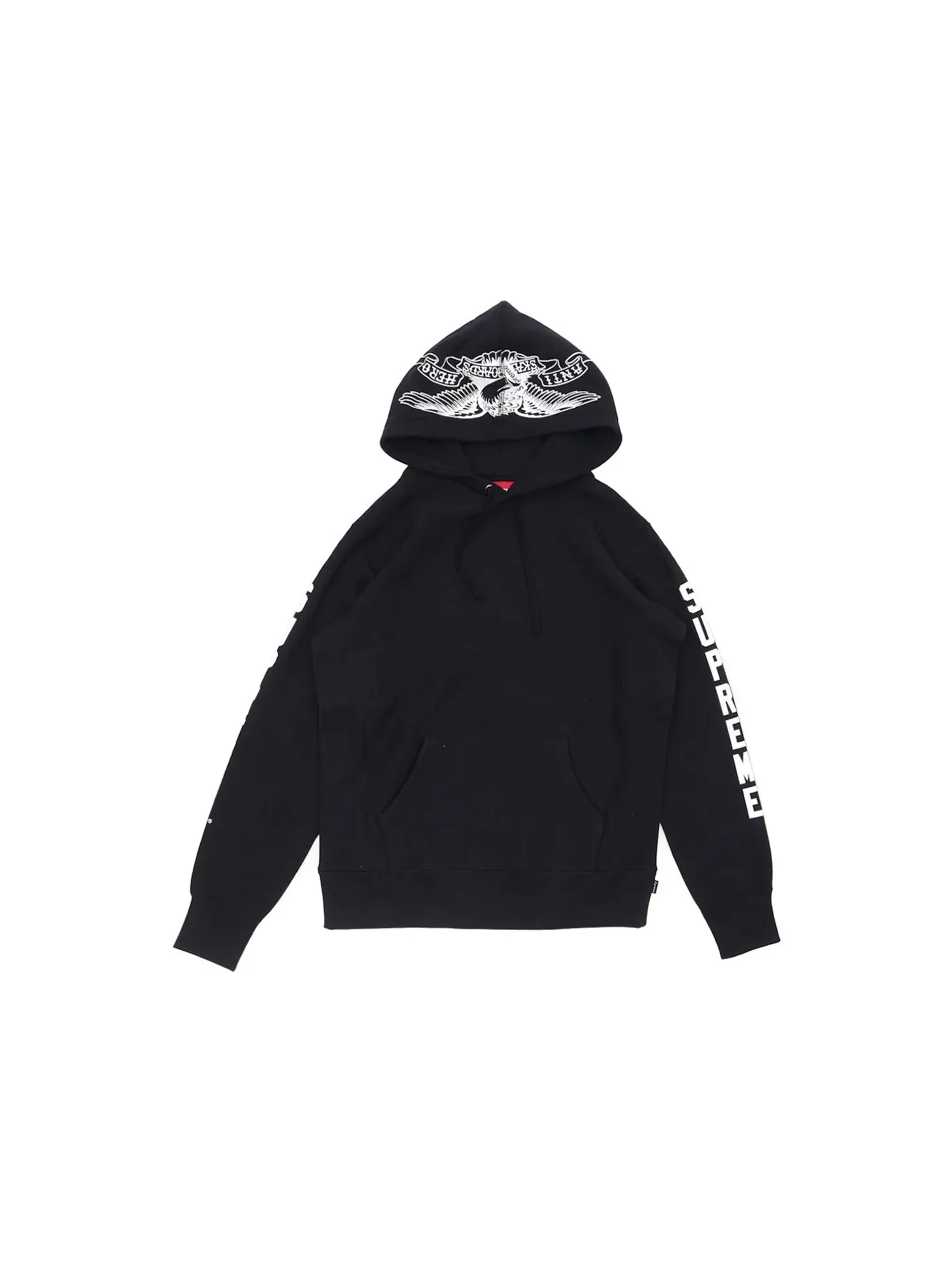 Мужская худи с принтом Anti Hero Supreme — изображение 1 из 1, черный