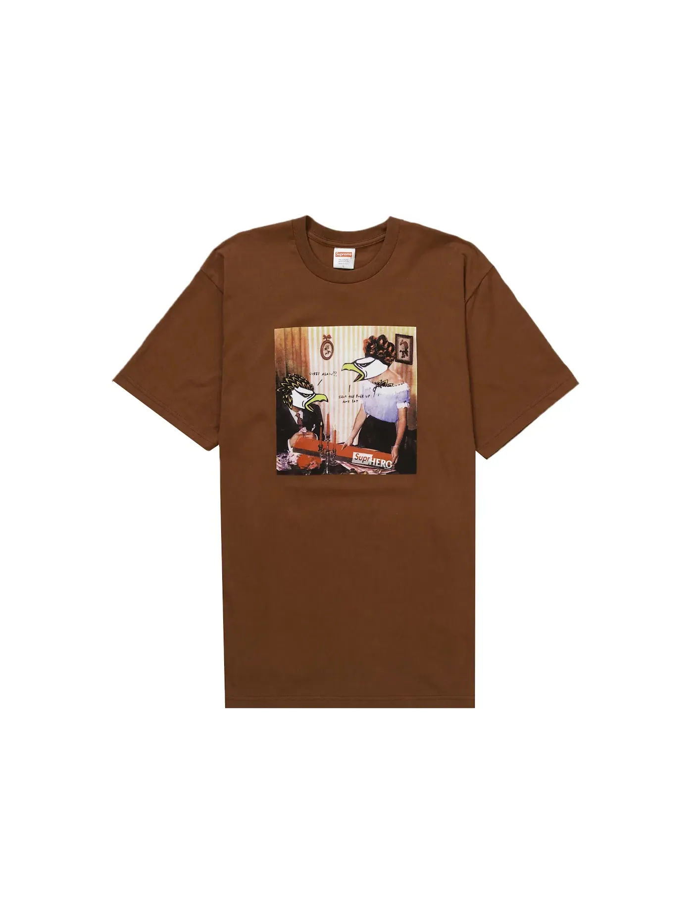 Мужская футболка с принтом Supreme ANTIHERO Curbs Tee — изображение 1 из 1, коричневый