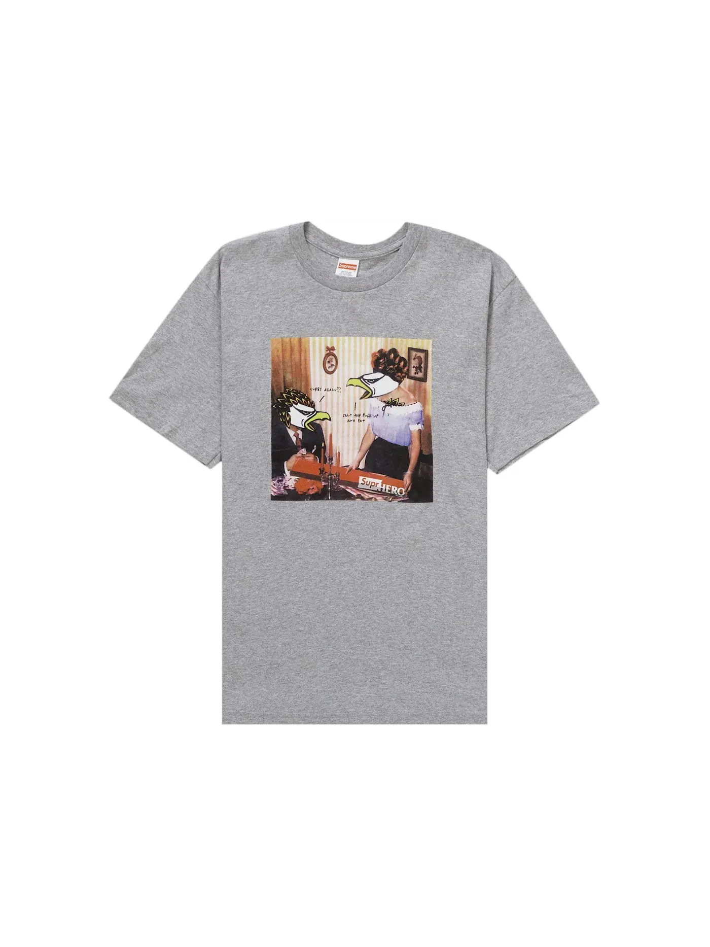 Мужская футболка с принтом Supreme ANTIHERO Curbs Tee — изображение 1 из 1, серый