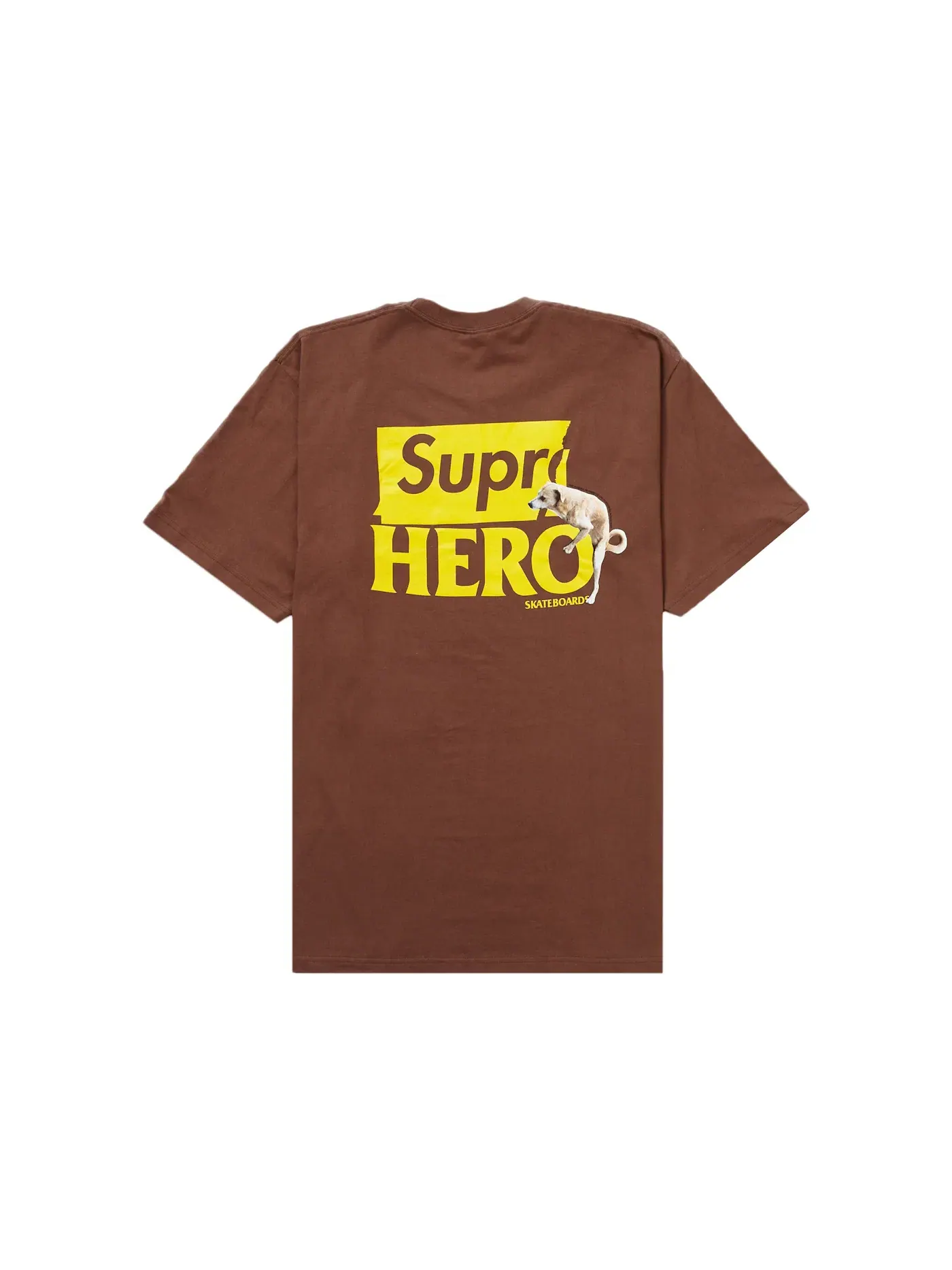Мужская футболка с принтом Supreme Tee — изображение 1 из 2, коричневый