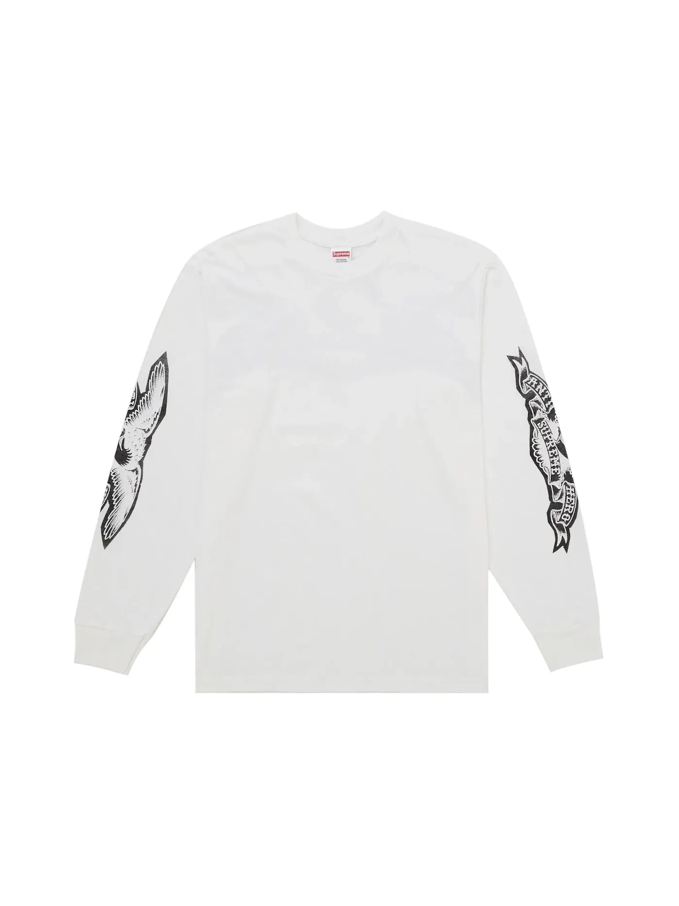 Мужская футболка с длинным рукавом ANTIHERO Eagle L/S Tee Supreme — изображение 2 из 2, белый