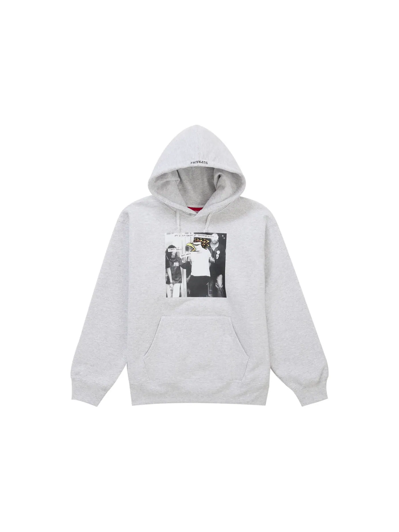 Мужская худи с принтом Supreme ANTIHERO Hooded Sweatshirt FW25 — изображение 1 из 2, серый