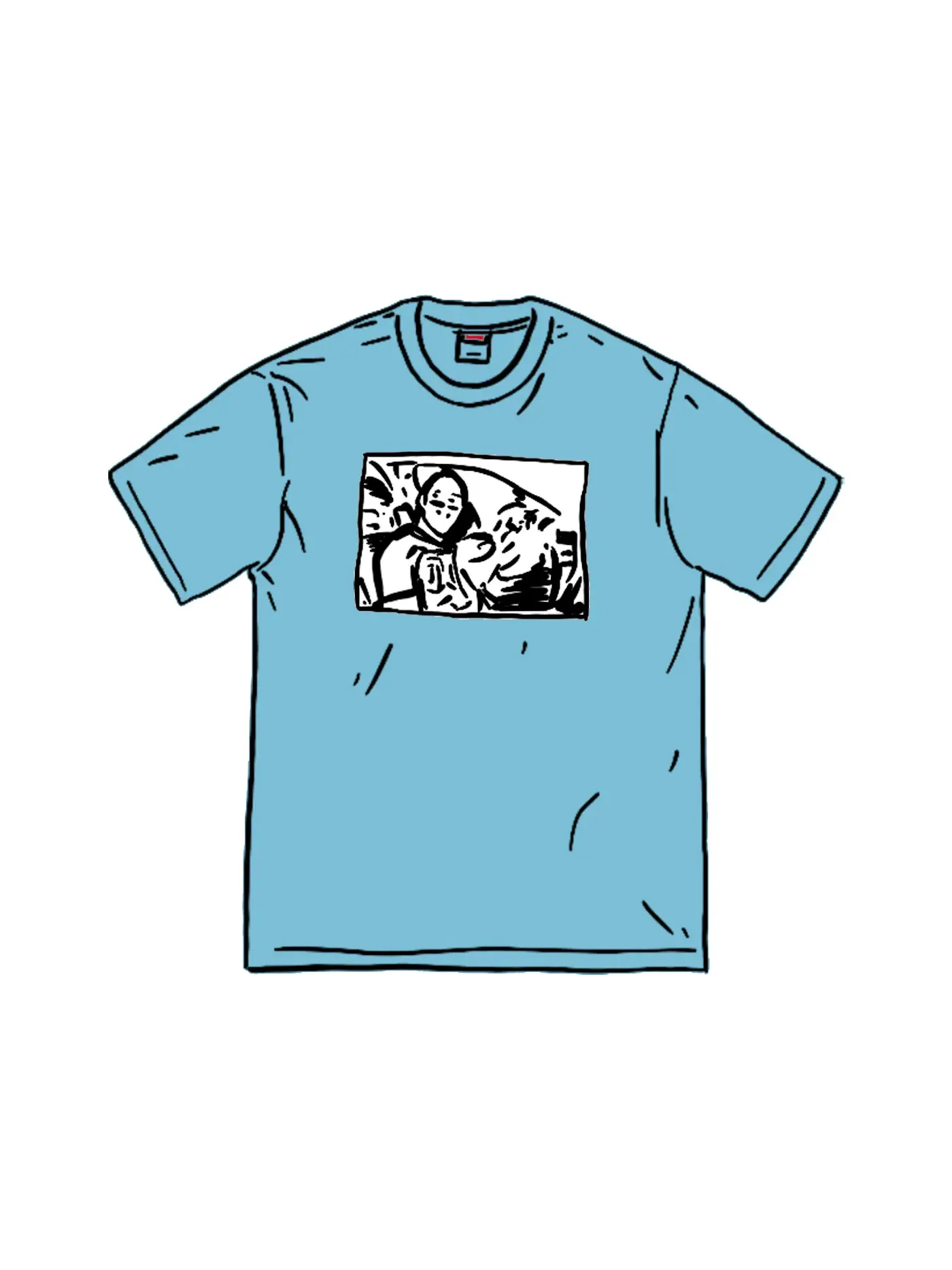 Мужская футболка с принтом Supreme Antihero ICE Tee — изображение 1 из 1, слат