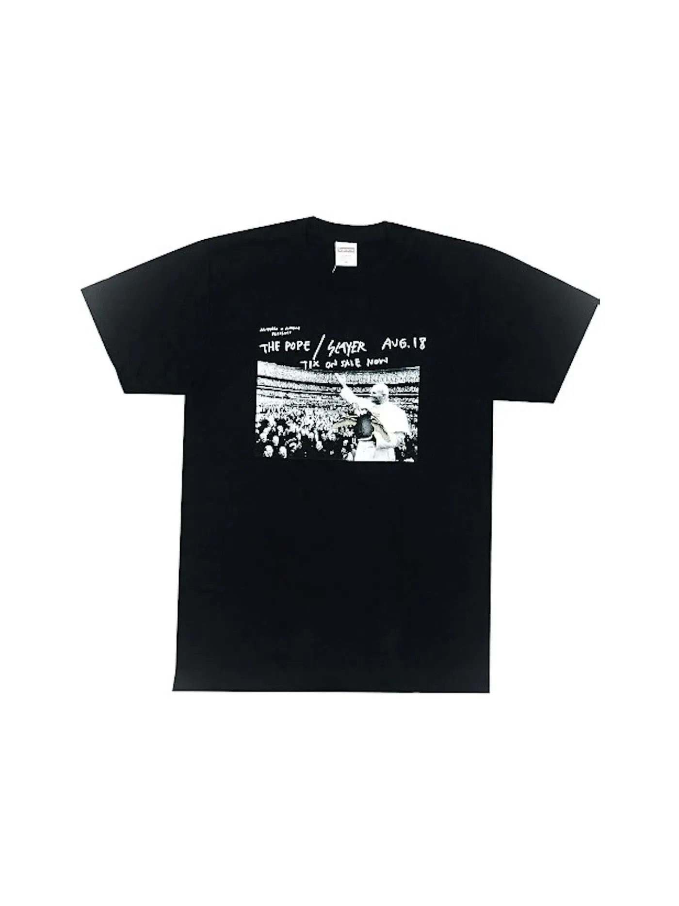 Мужская футболка с принтом Supreme Antihero Pope Tee — изображение 1 из 1, черный