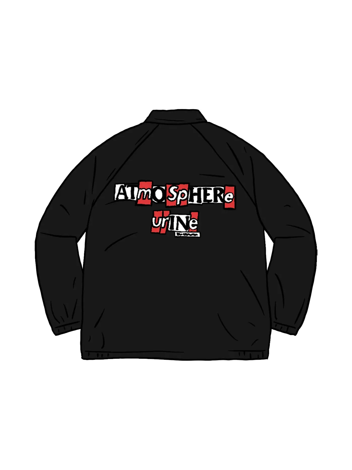 Мужская куртка с принтом Antihero Supreme — изображение 1 из 1, черный
