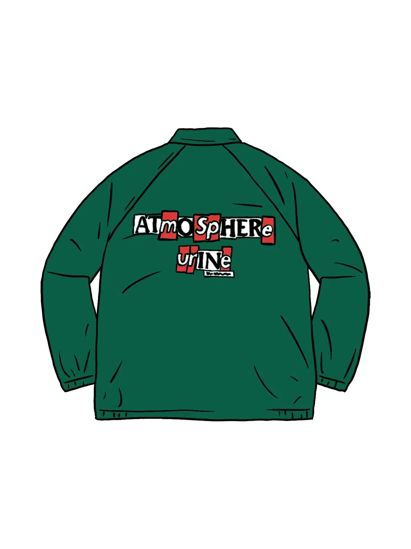 Мужская куртка с принтом Antihero Supreme — изображение 1 из 1, темно-зеленый
