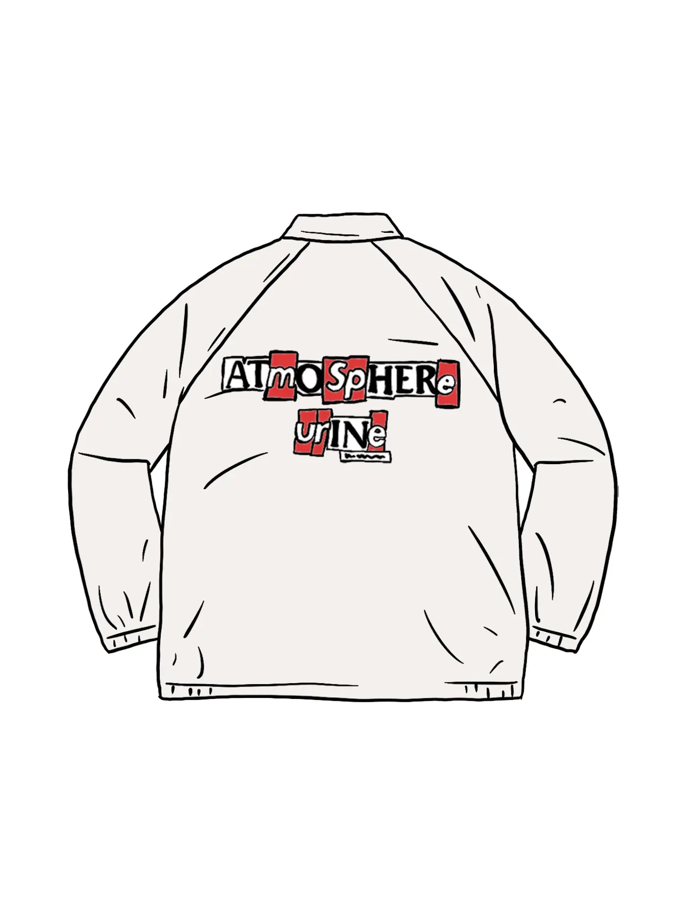 Мужская куртка из твила Antihero Snap Front Supreme — изображение 1 из 1, белый