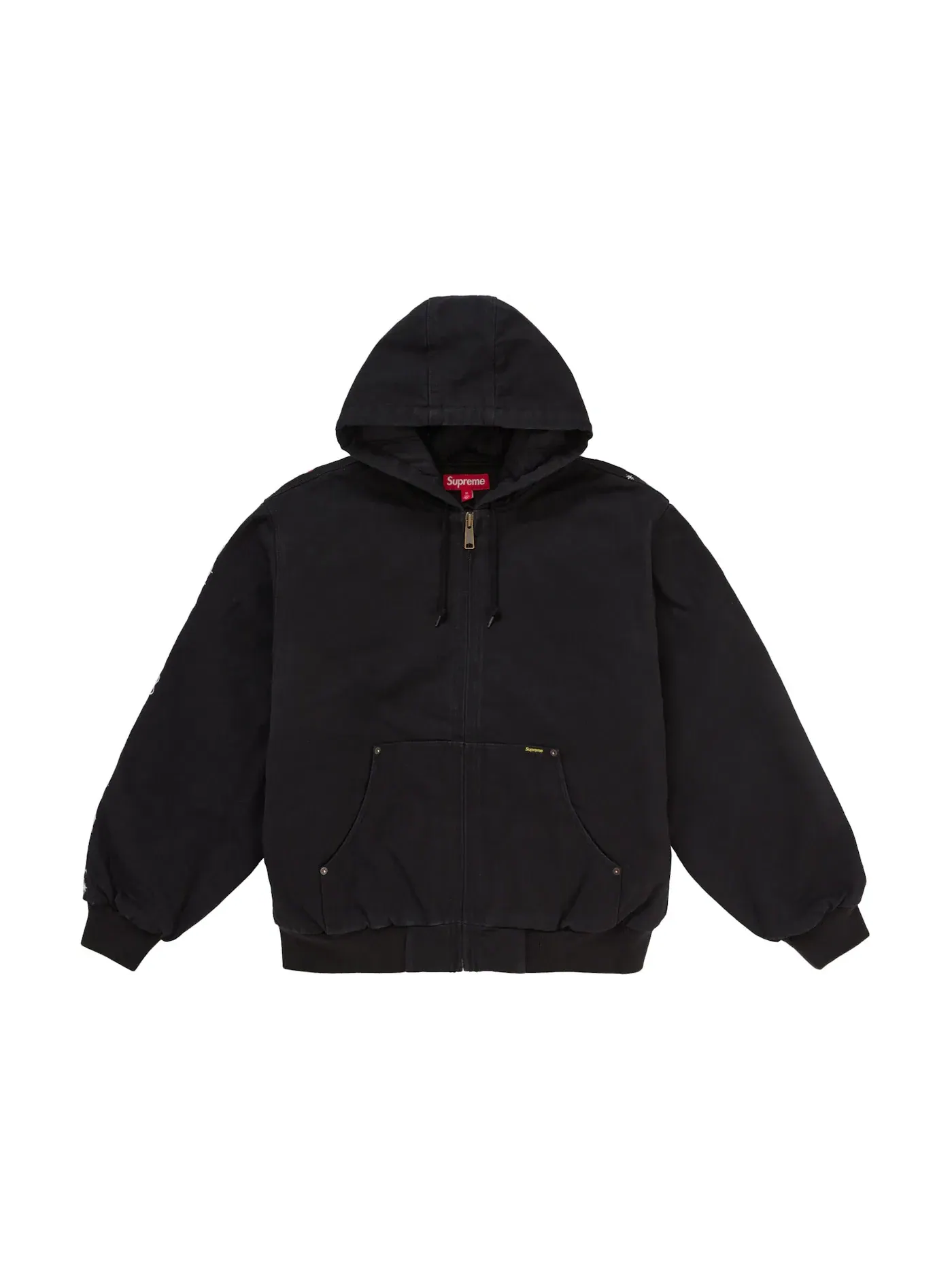 Мужская куртка с капюшоном с вышивкой AOI Supreme — изображение 2 из 3, черный