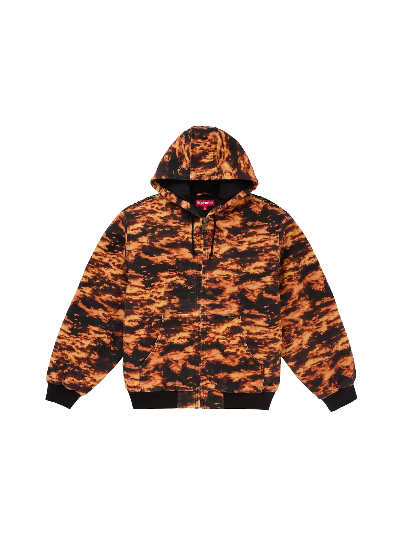 Мужская куртка с капюшоном с вышивкой Flames Supreme, Flames — изображение 2 из 3