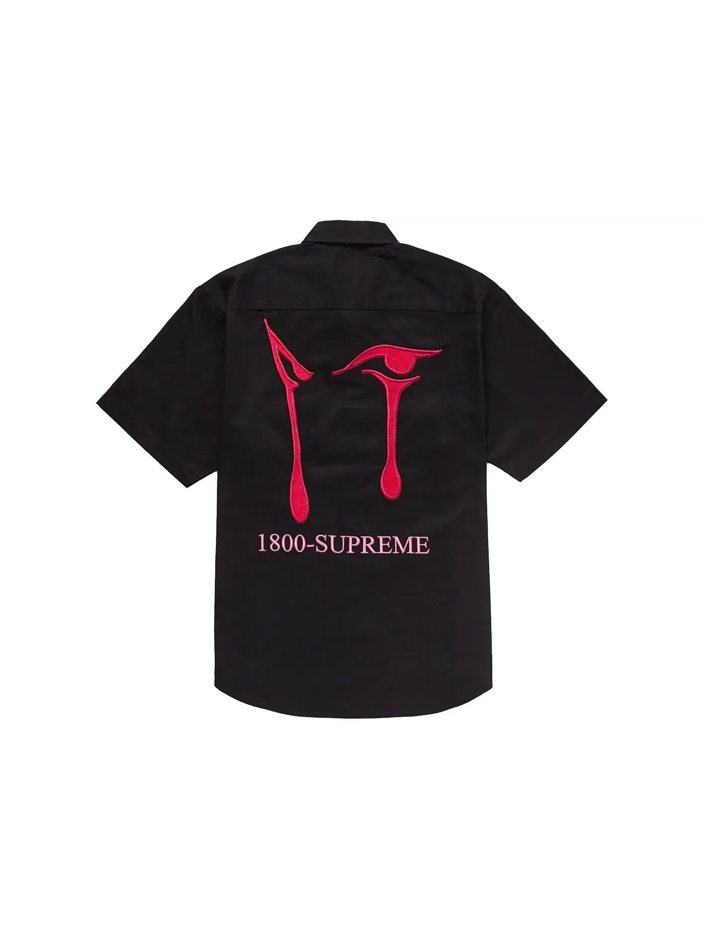 Мужская рубашка с принтом Eyes Supreme — изображение 1 из 2, черный
