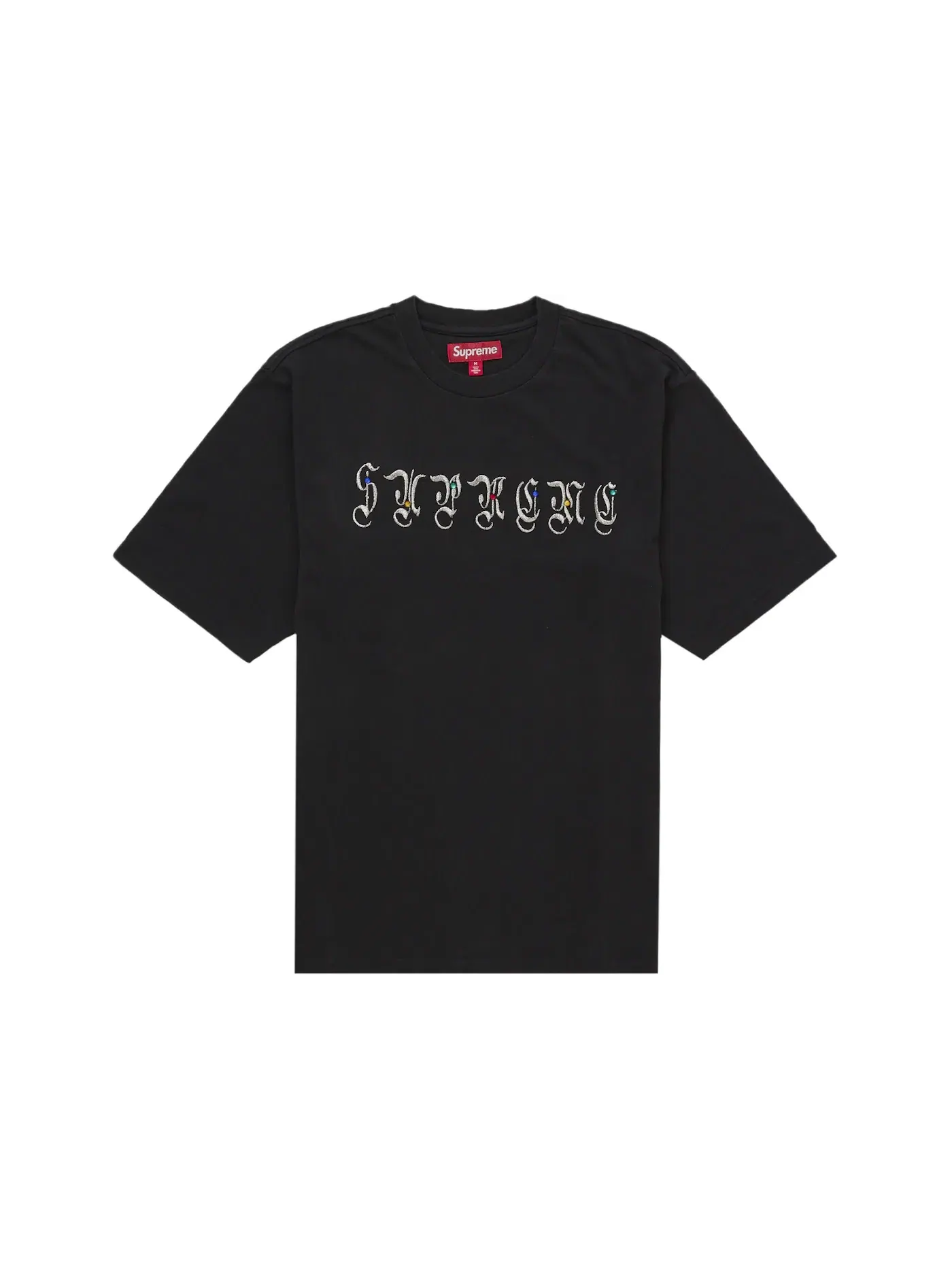 Мужская футболка с принтом Supreme AOI Gems — изображение 1 из 1, черный