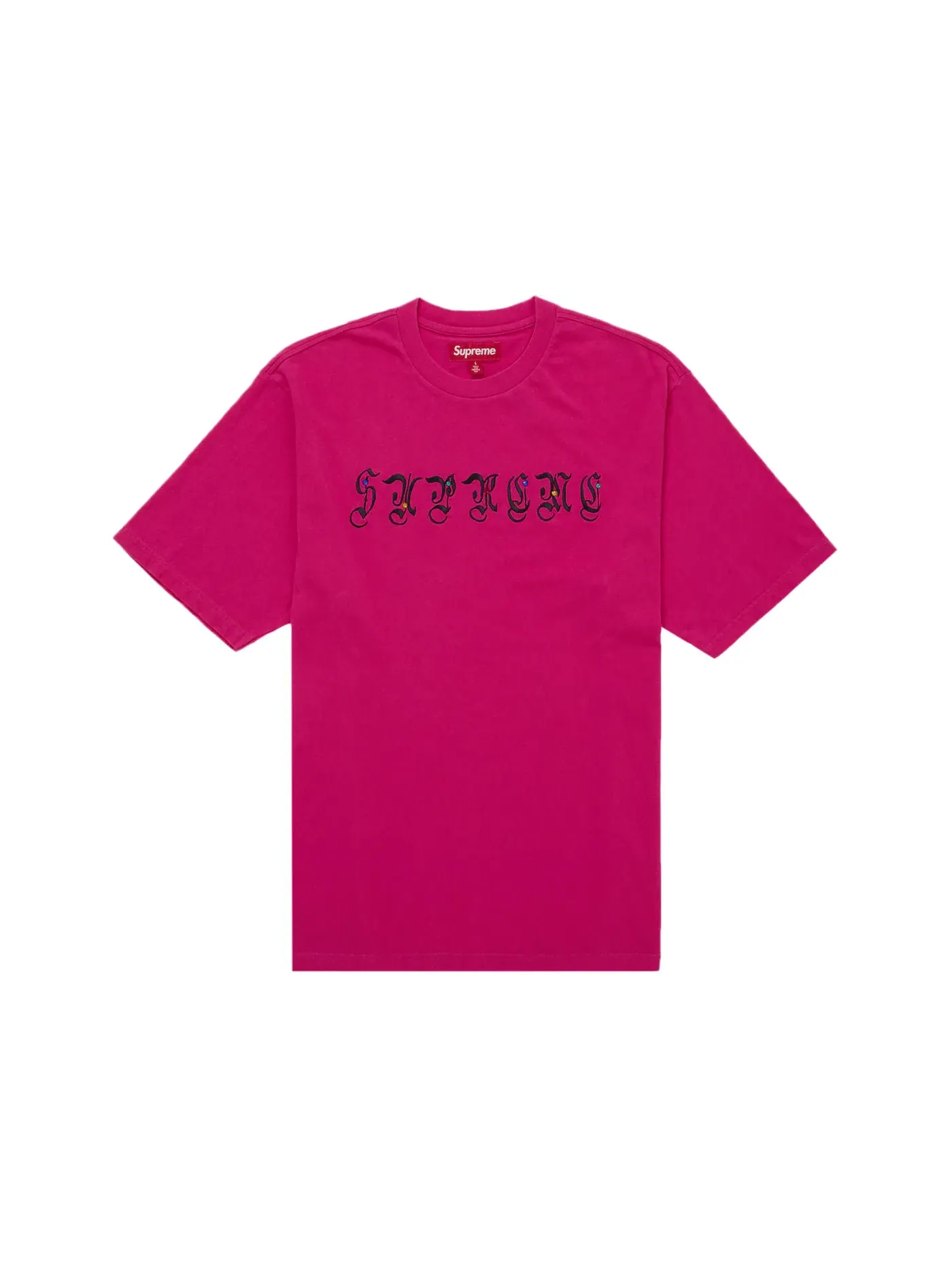 Мужская футболка с принтом Supreme AOI Gems S/S Top — изображение 1 из 1, розовый