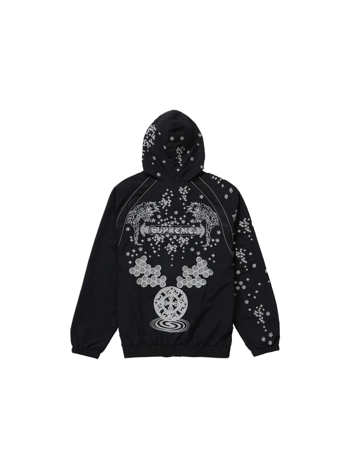 Мужская куртка с принтом Supreme AOI Glow-in-the-Dark Track Jacket — изображение 2 из 2, черный