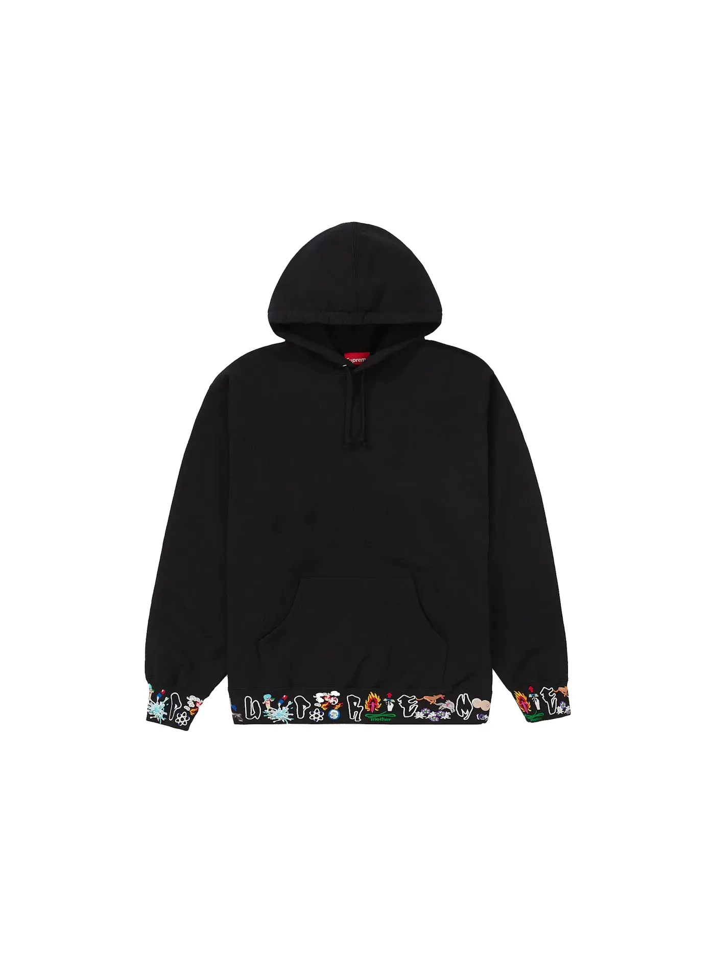 Мужская худи с капюшоном Supreme AOI Icons — изображение 1 из 2, черный