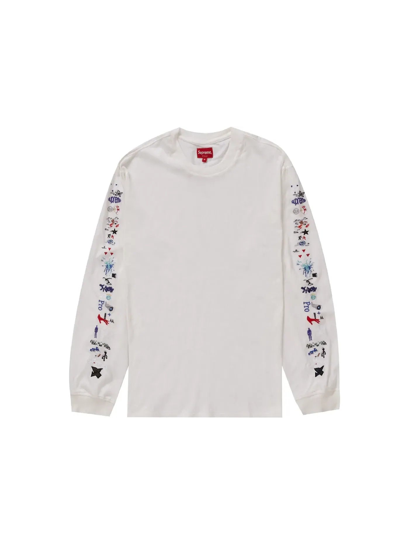Мужская футболка с длинным рукавом Supreme AOI Icons L/S Top — изображение 1 из 1, белый