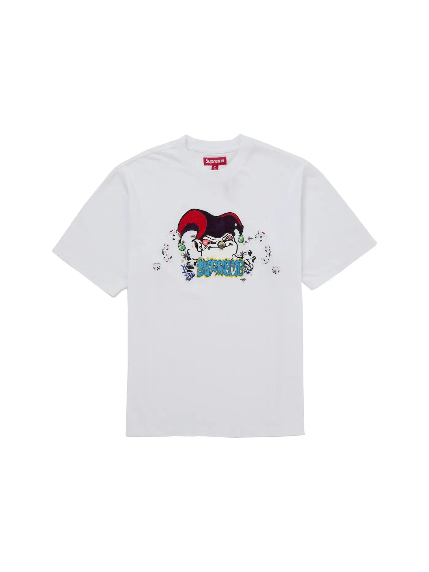Мужская футболка с принтом Supreme AOI Jester S/S Top — изображение 1 из 1, белый