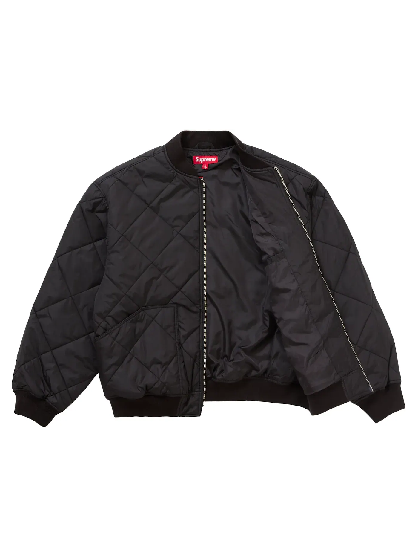 Мужская куртка стеганая рабочая Supreme AOI Quilted Work Jacket — изображение 2 из 3, черный