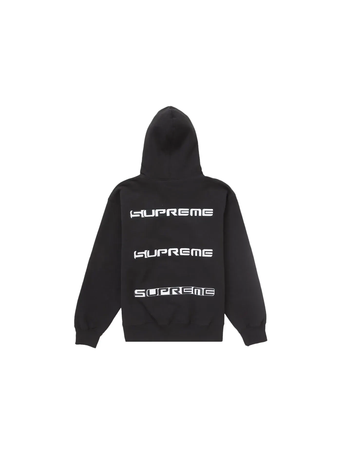 Мужской худи с капюшоном Stacked Supreme — изображение 1 из 2, черный