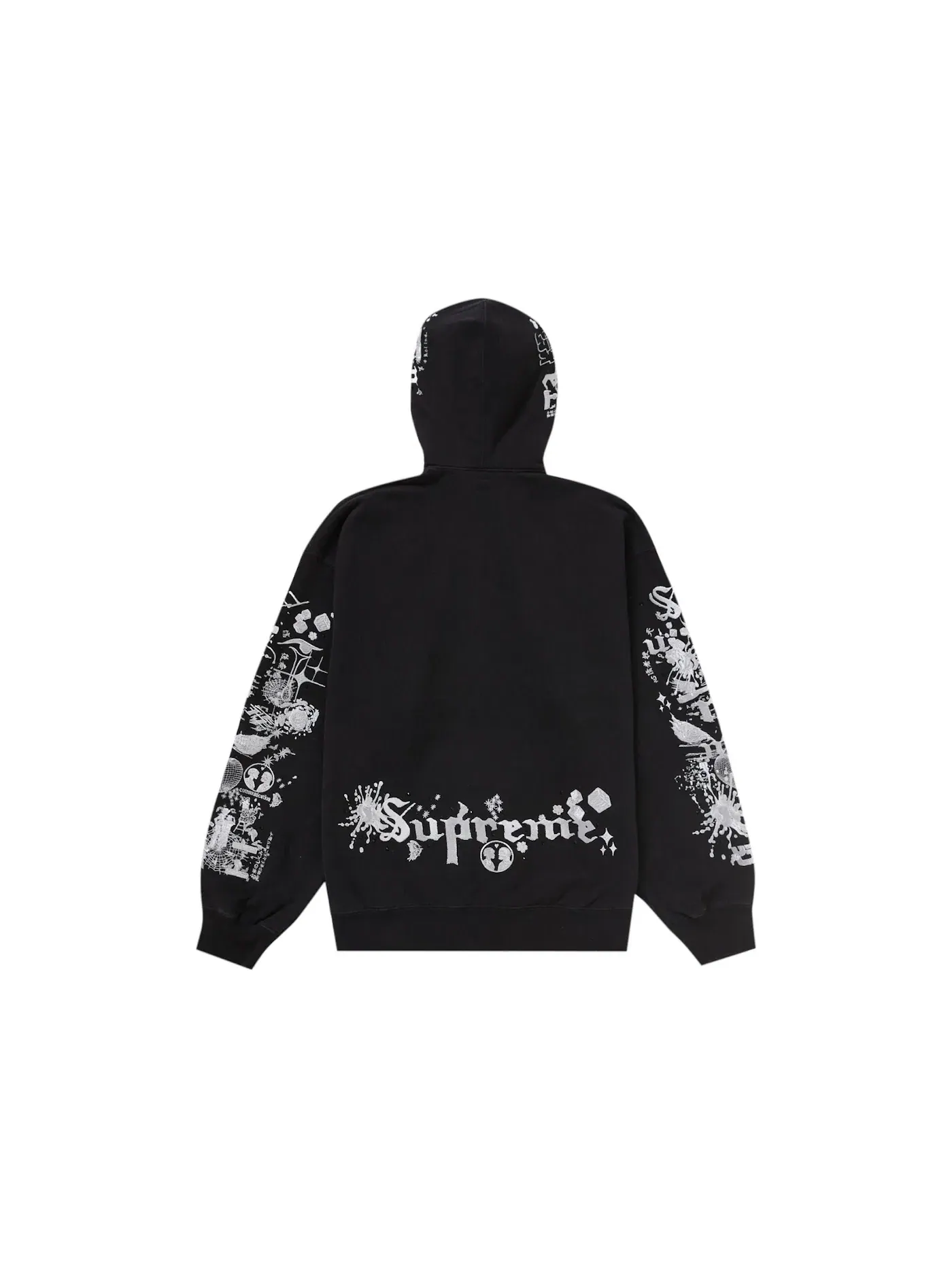 Мужская худи на молнии AOI Supreme — изображение 2 из 2, черный
