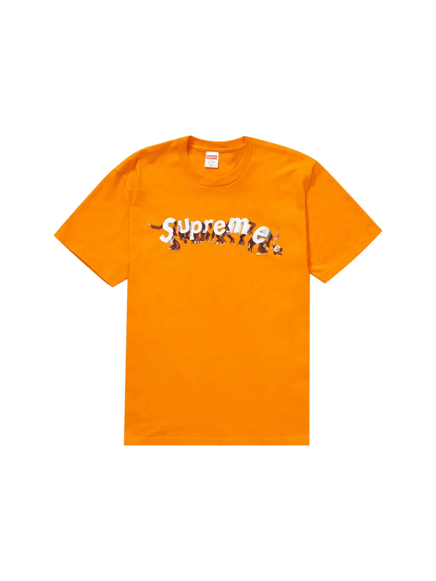 Мужская футболка с принтом Supreme Tee — изображение 1 из 1, оранжевый