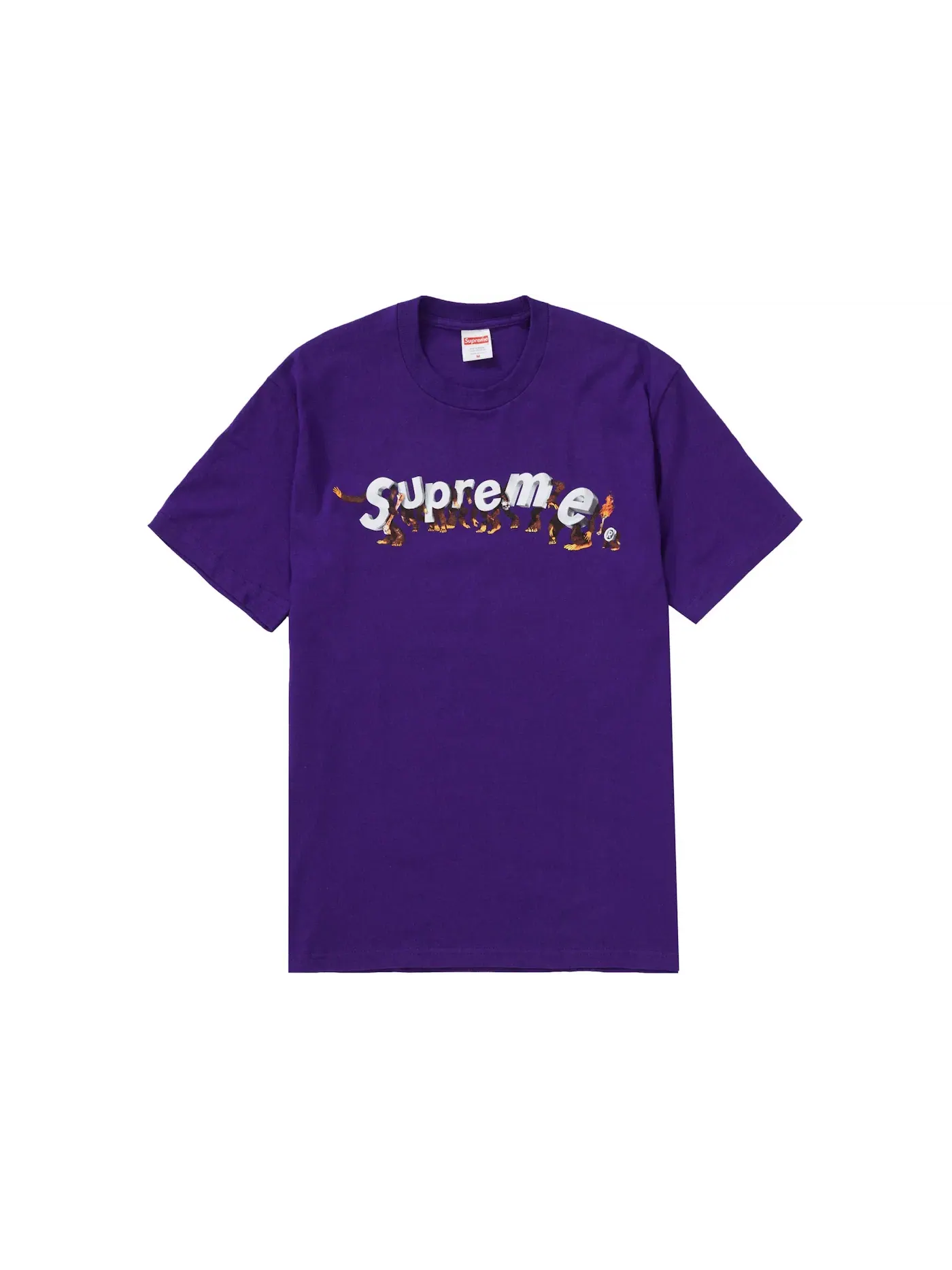 Мужская футболка с принтом Supreme Tee — изображение 1 из 1, фиолетовый