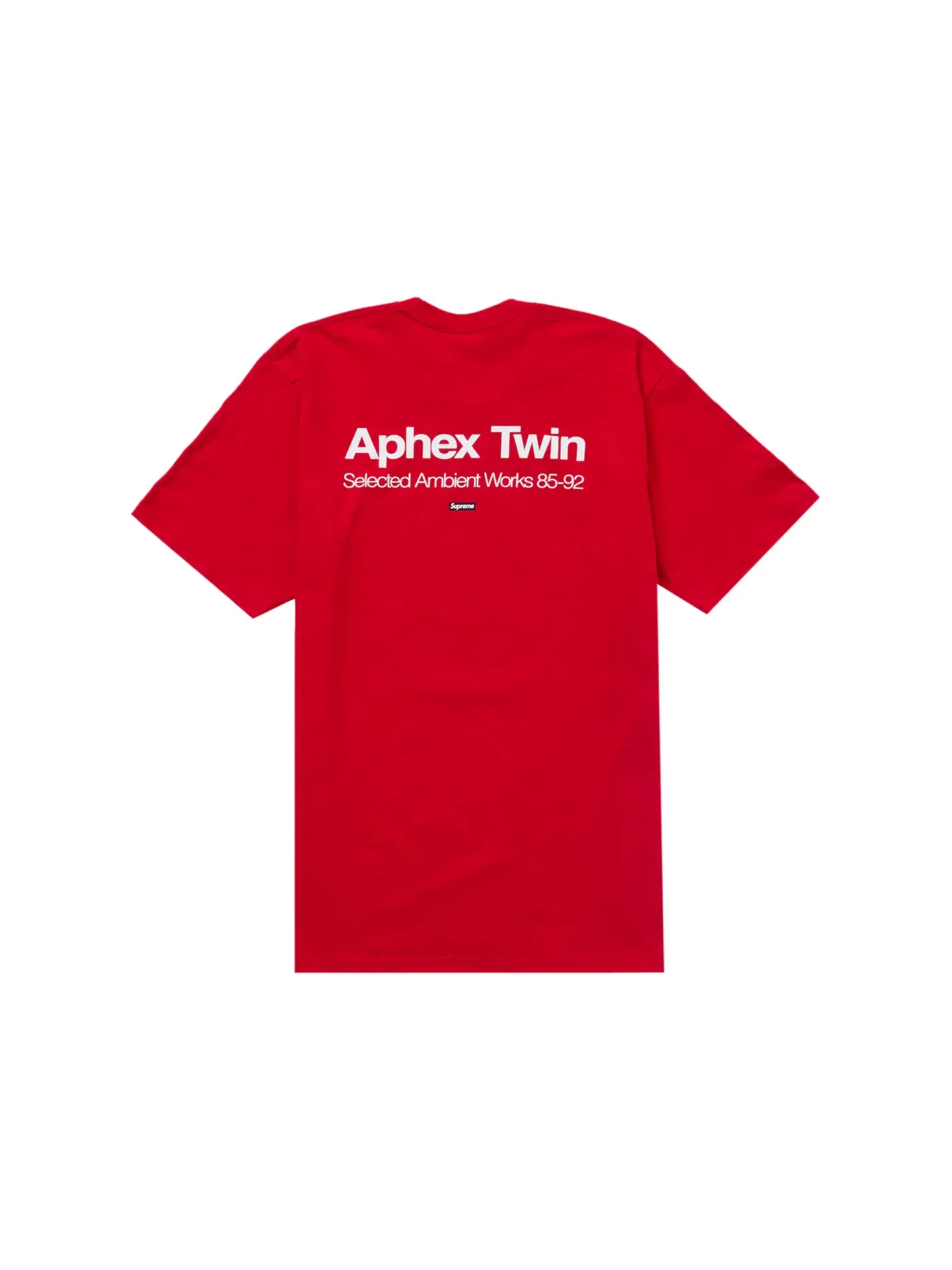 Мужская футболка с принтом Supreme Aphex Twin Ambient Works Tee — изображение 2 из 2, красный