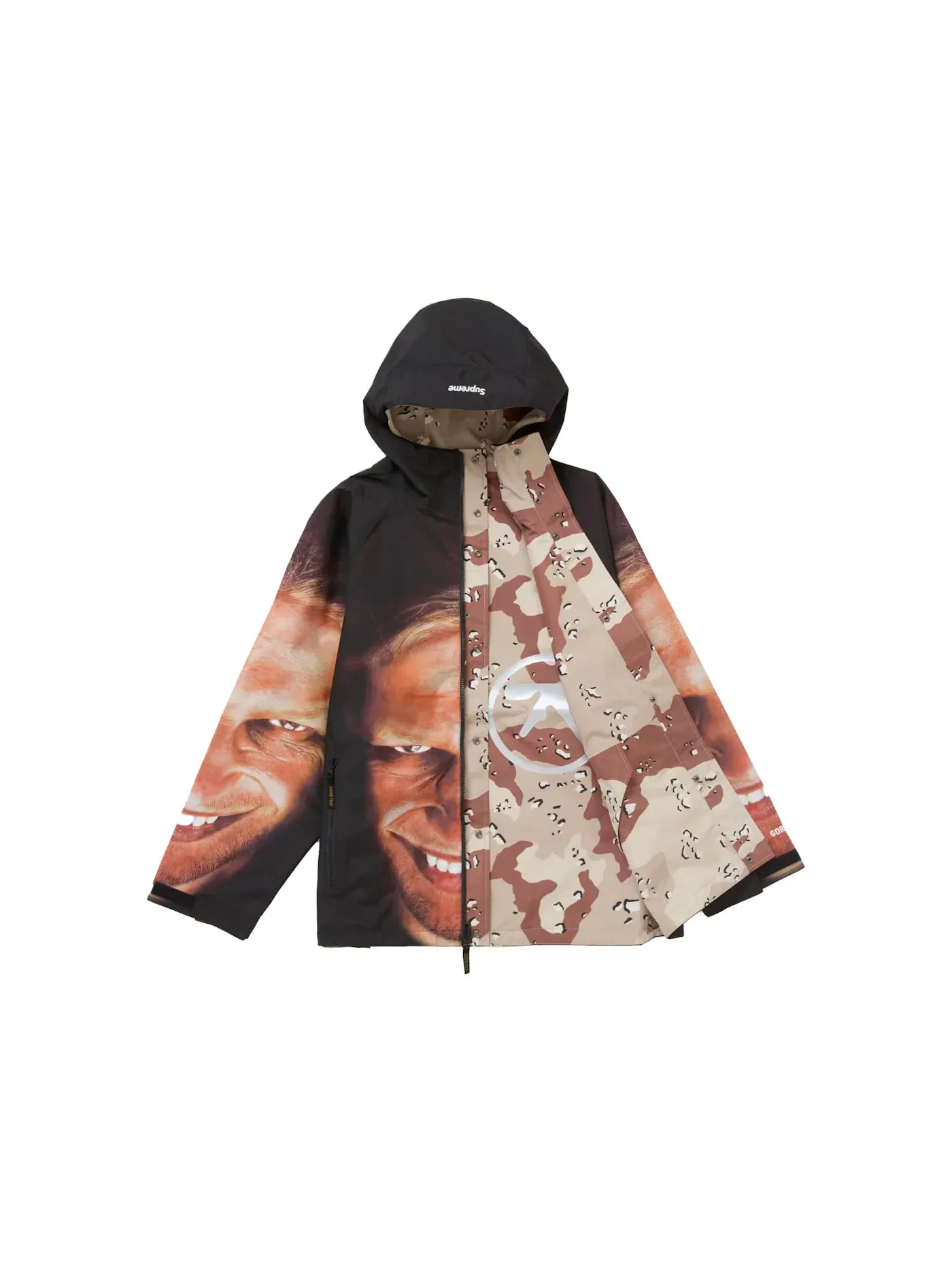Мужская куртка с капюшоном двусторонняя Supreme Aphex Twin, Chocolate Chip Camo — изображение 2 из 4
