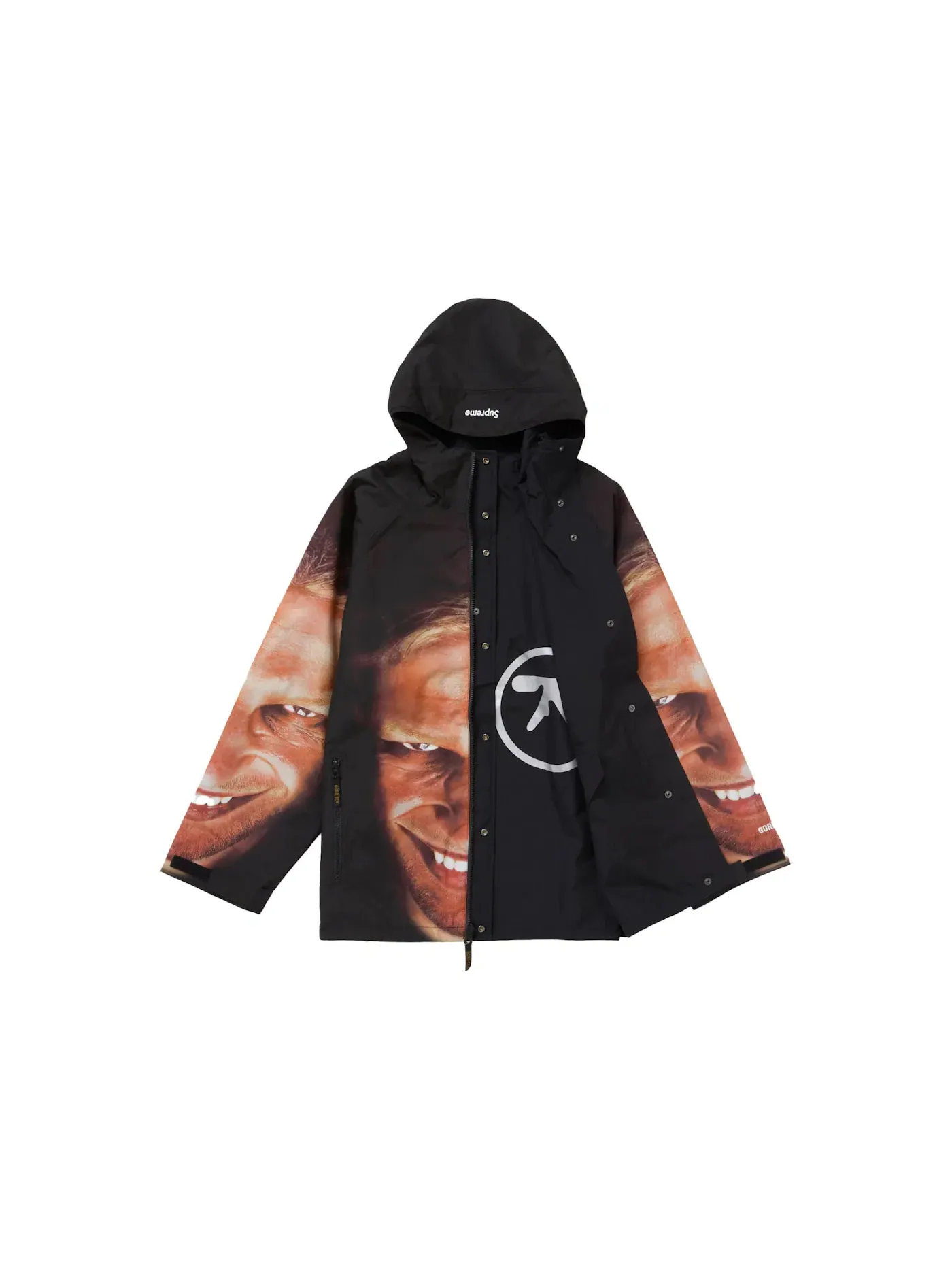 Мужская куртка с капюшоном двусторонняя GORE-TEX Supreme Aphex Twin — изображение 2 из 4, черный