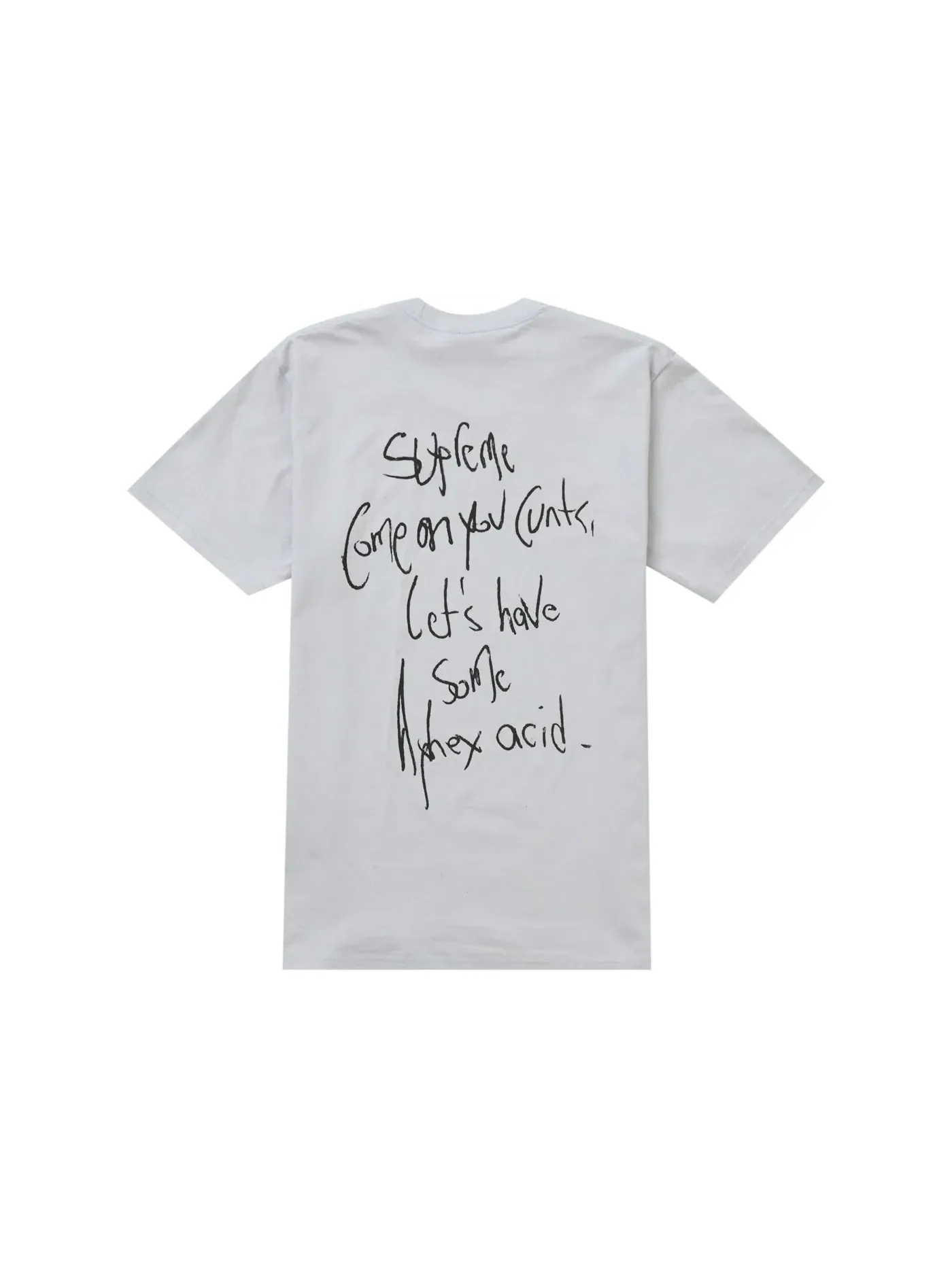 Мужская футболка с принтом Supreme Aphex Twin Windowlicker Tee — изображение 2 из 2, цементный