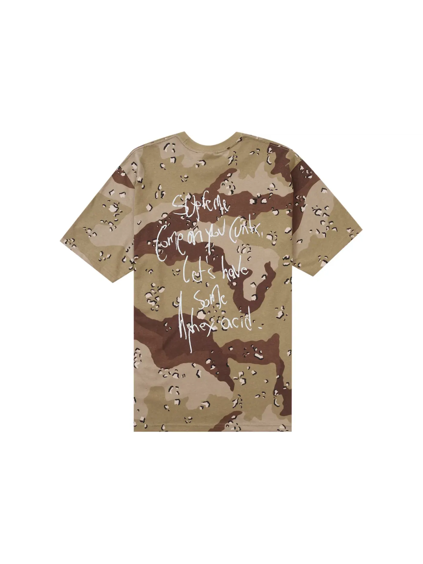 Мужская футболка с камуфляжным принтом Supreme Tee, Chocolate Chip Camo — изображение 2 из 2