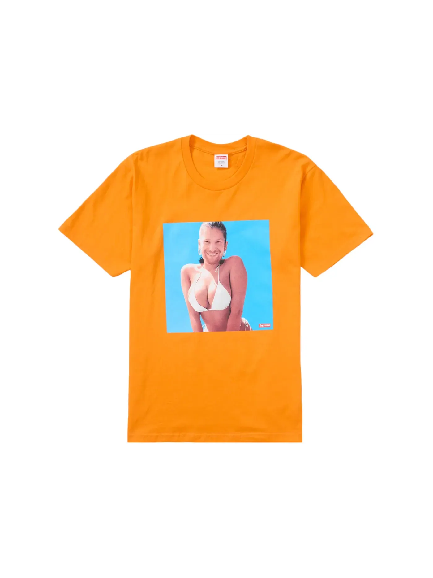 Мужская футболка с принтом Supreme Aphex Twin Windowlicker Tee — изображение 1 из 2, оранжевый