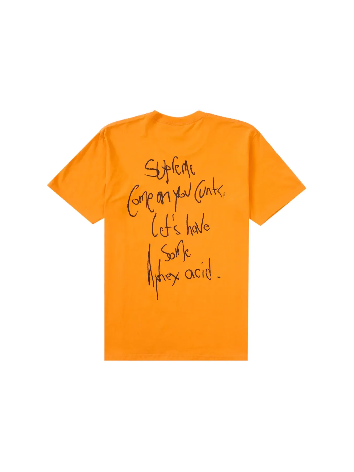 Мужская футболка с принтом Supreme Aphex Twin Windowlicker Tee — изображение 2 из 2, оранжевый