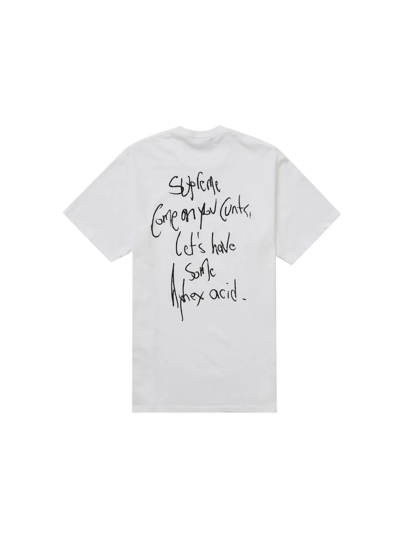Мужская футболка с принтом Supreme Tee — изображение 2 из 2, белый