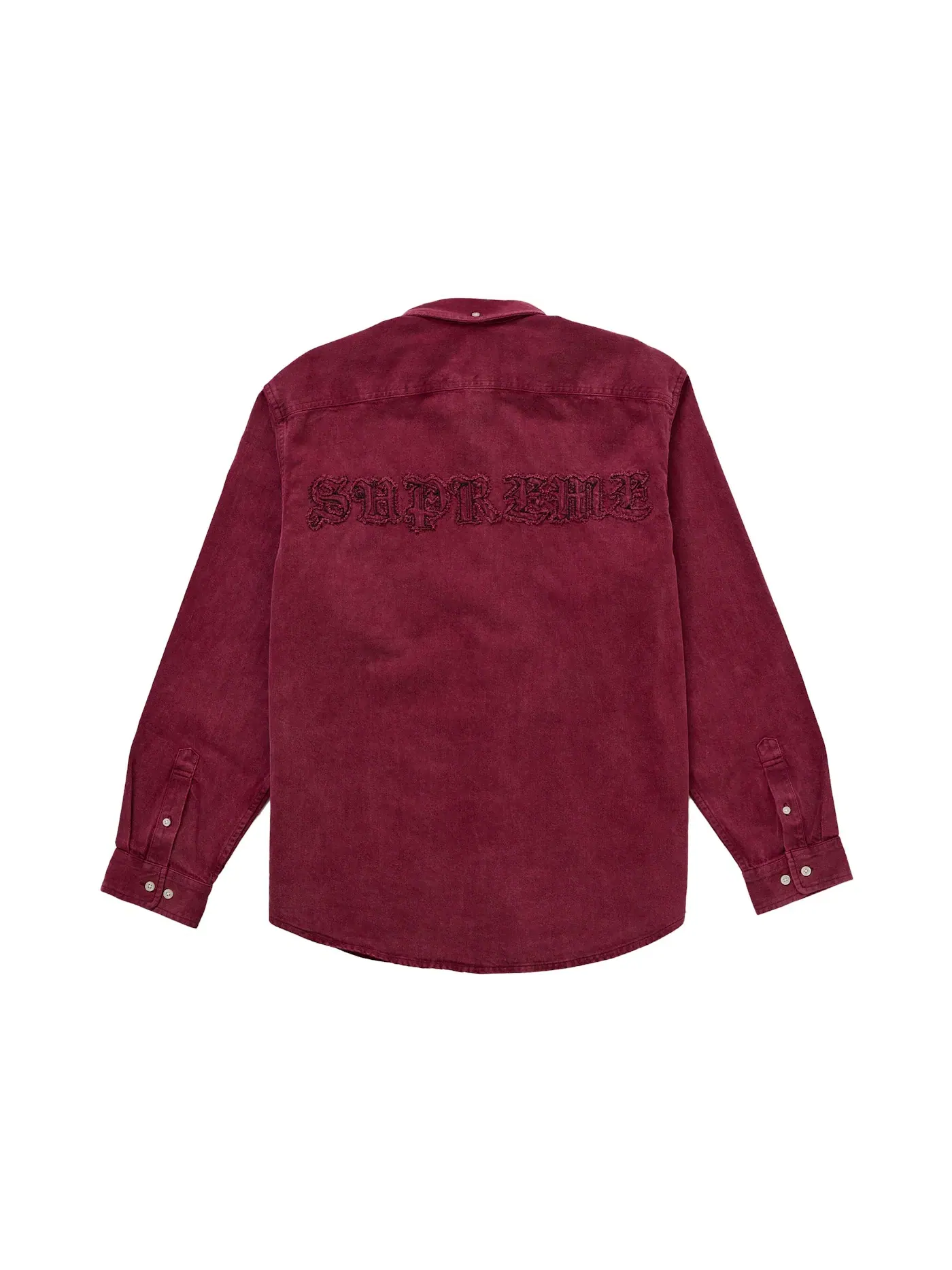 Мужская джинсовая рубашка с аппликацией Supreme Shirt — изображение 2 из 2, красный