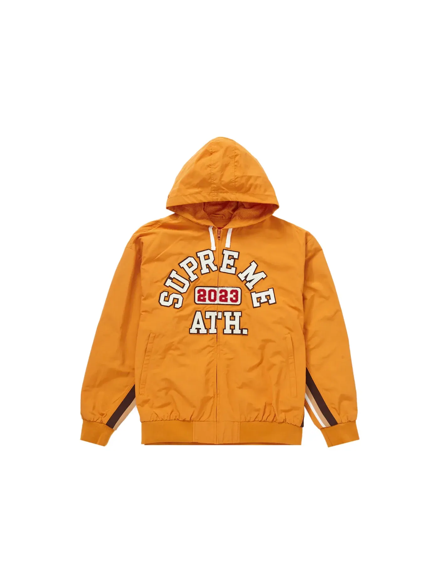 Мужская куртка с капюшоном и аппликацией Supreme — изображение 1 из 1, оранжевый