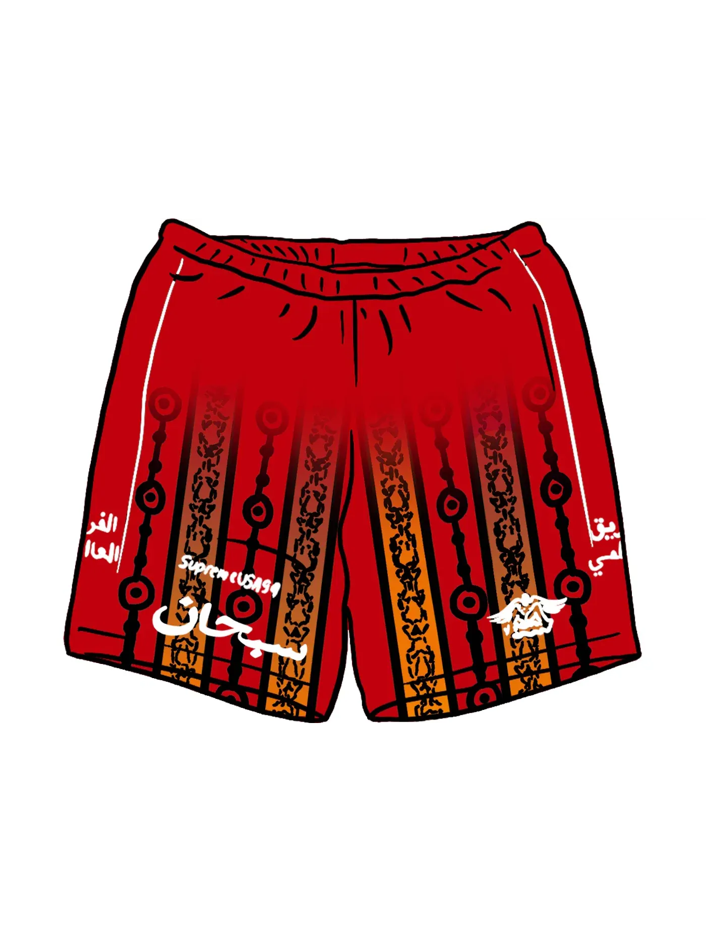 Мужские шорты Supreme Short — изображение 1 из 1, красный