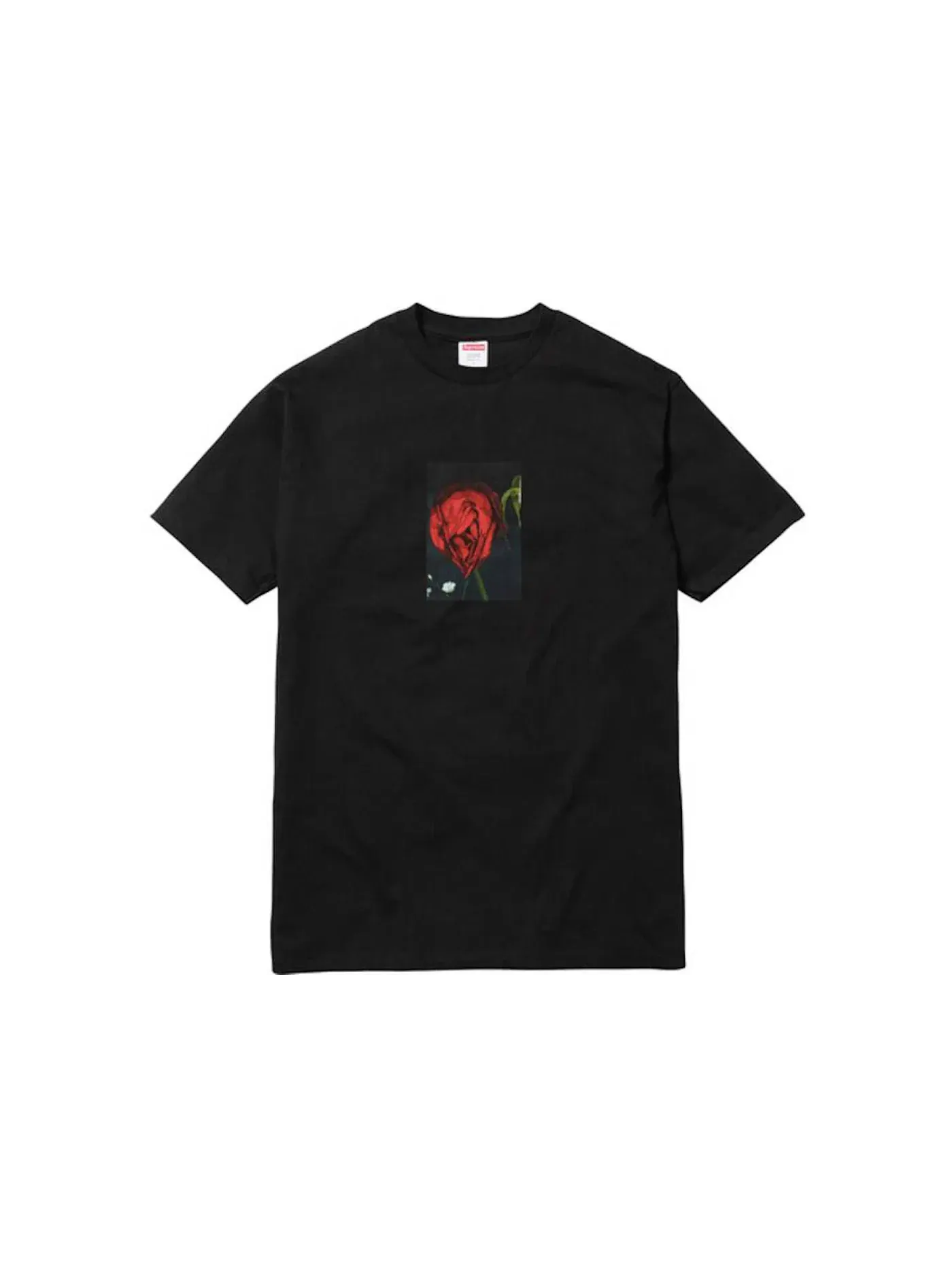 Мужская футболка с принтом Supreme Araki Rose Tee — изображение 1 из 1, черный
