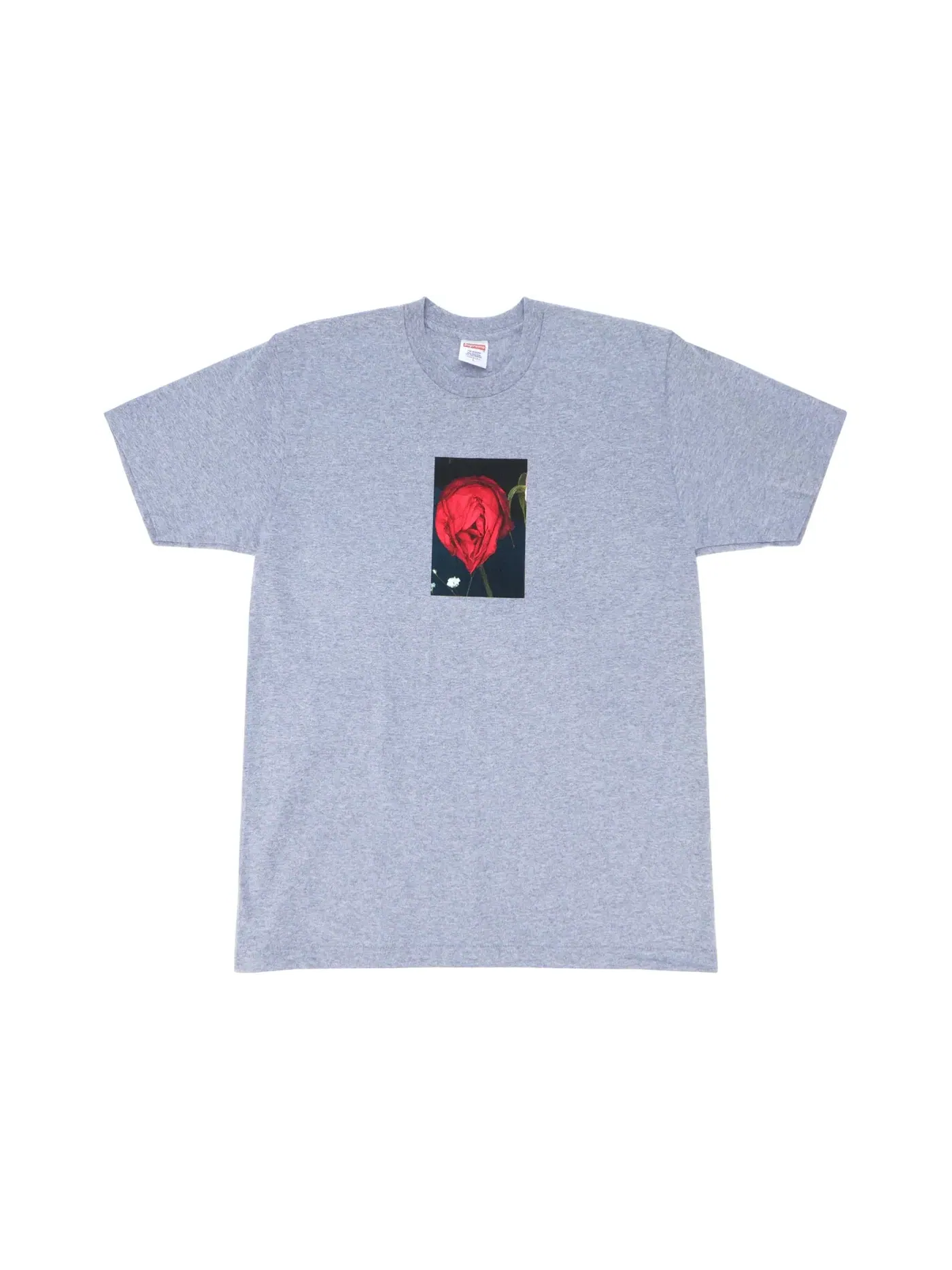 Мужская футболка с принтом Supreme Araki Rose Tee — изображение 1 из 1, серый