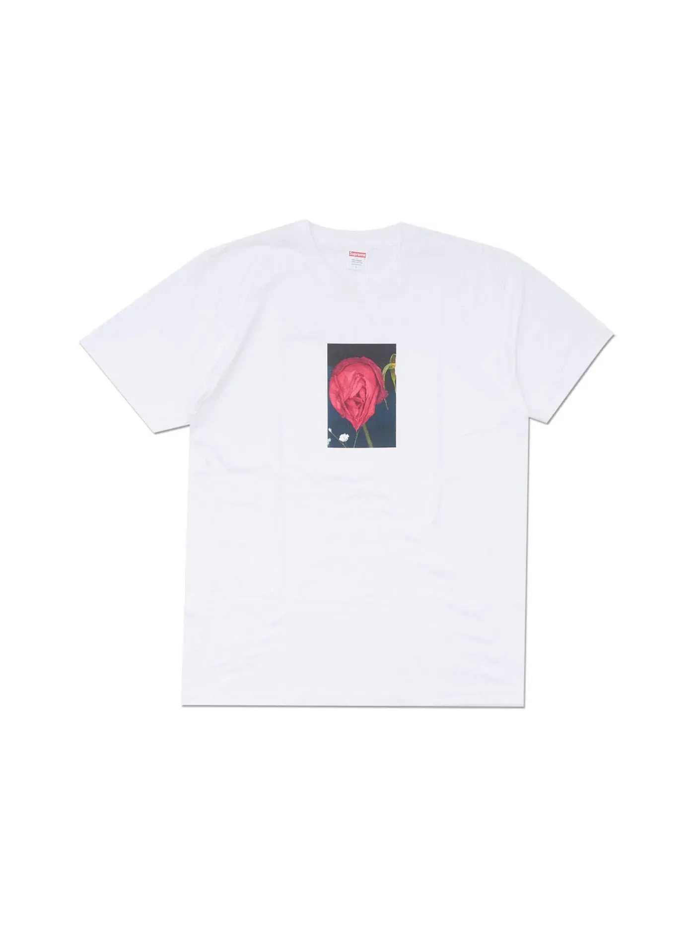 Мужская футболка с принтом Supreme Araki Rose Tee — изображение 1 из 1, белый