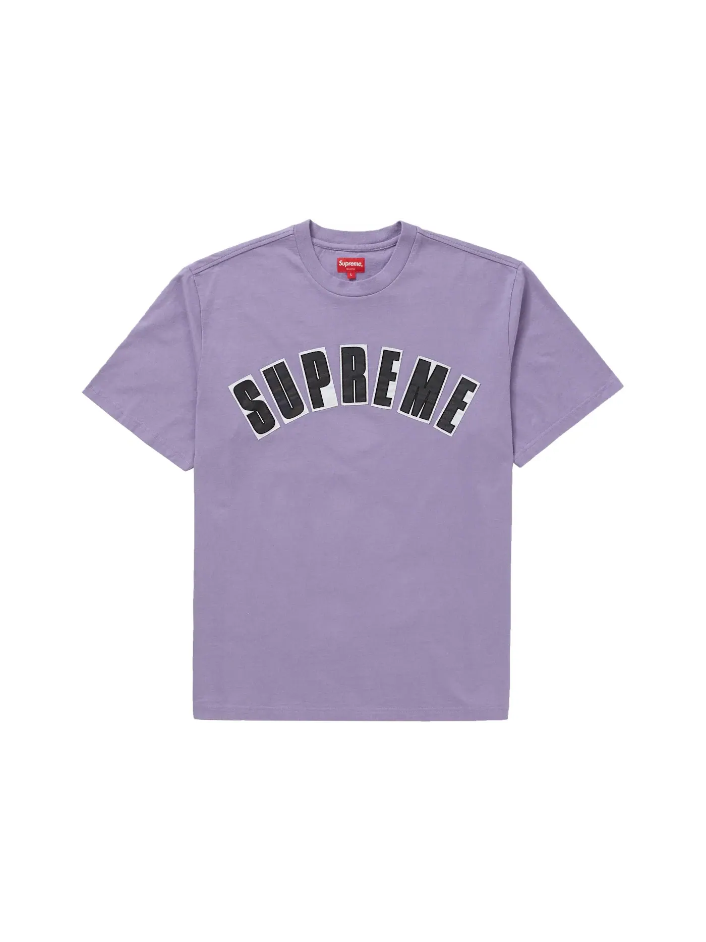 Мужская футболка с аппликацией Supreme S/S Top — изображение 1 из 1, фиолетовый