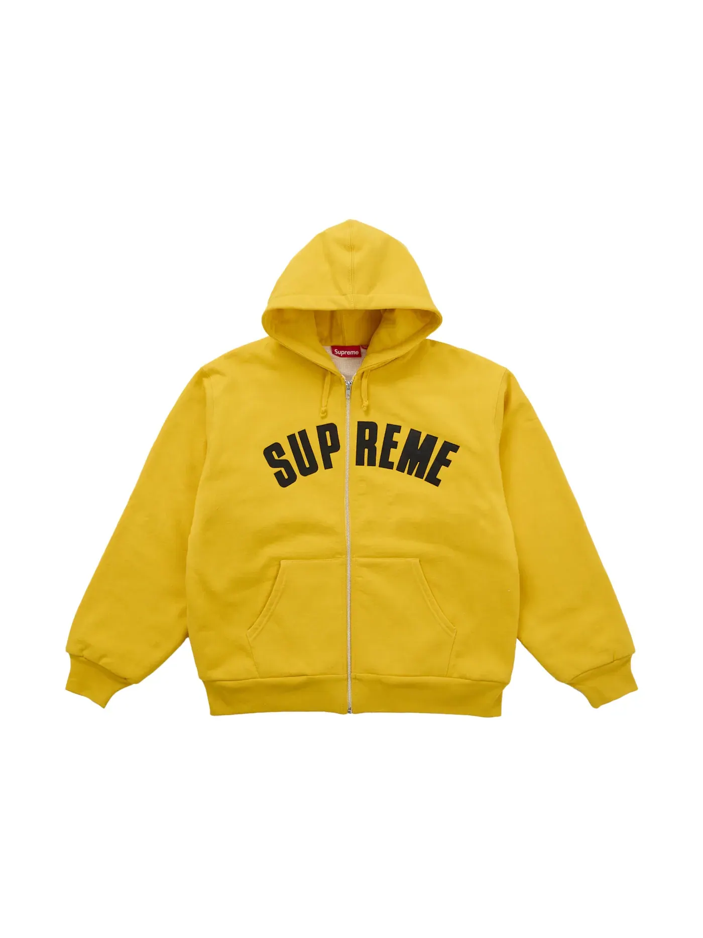 Мужская худи с принтом Arc Thermal Lined Zip Up Supreme — изображение 1 из 2, желтый